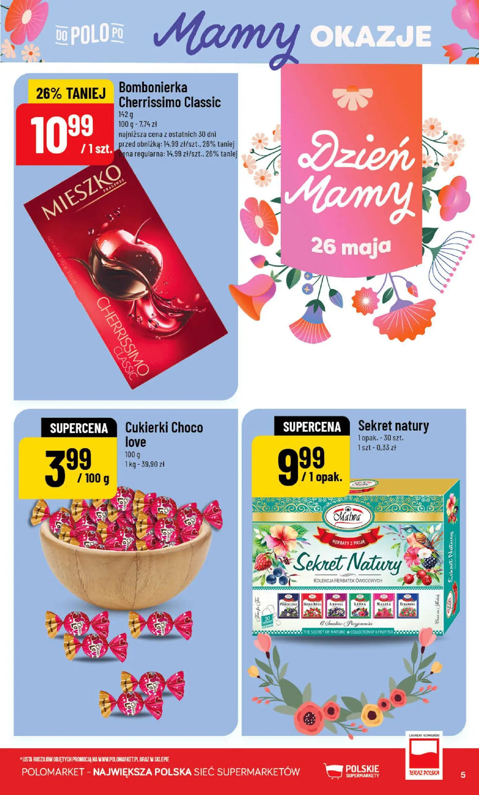 POLOmarket gazetka od 20.05.2026 | Strona: 5 | Produkty: Malina, Bombonierka, Porzeczka, Cukierki