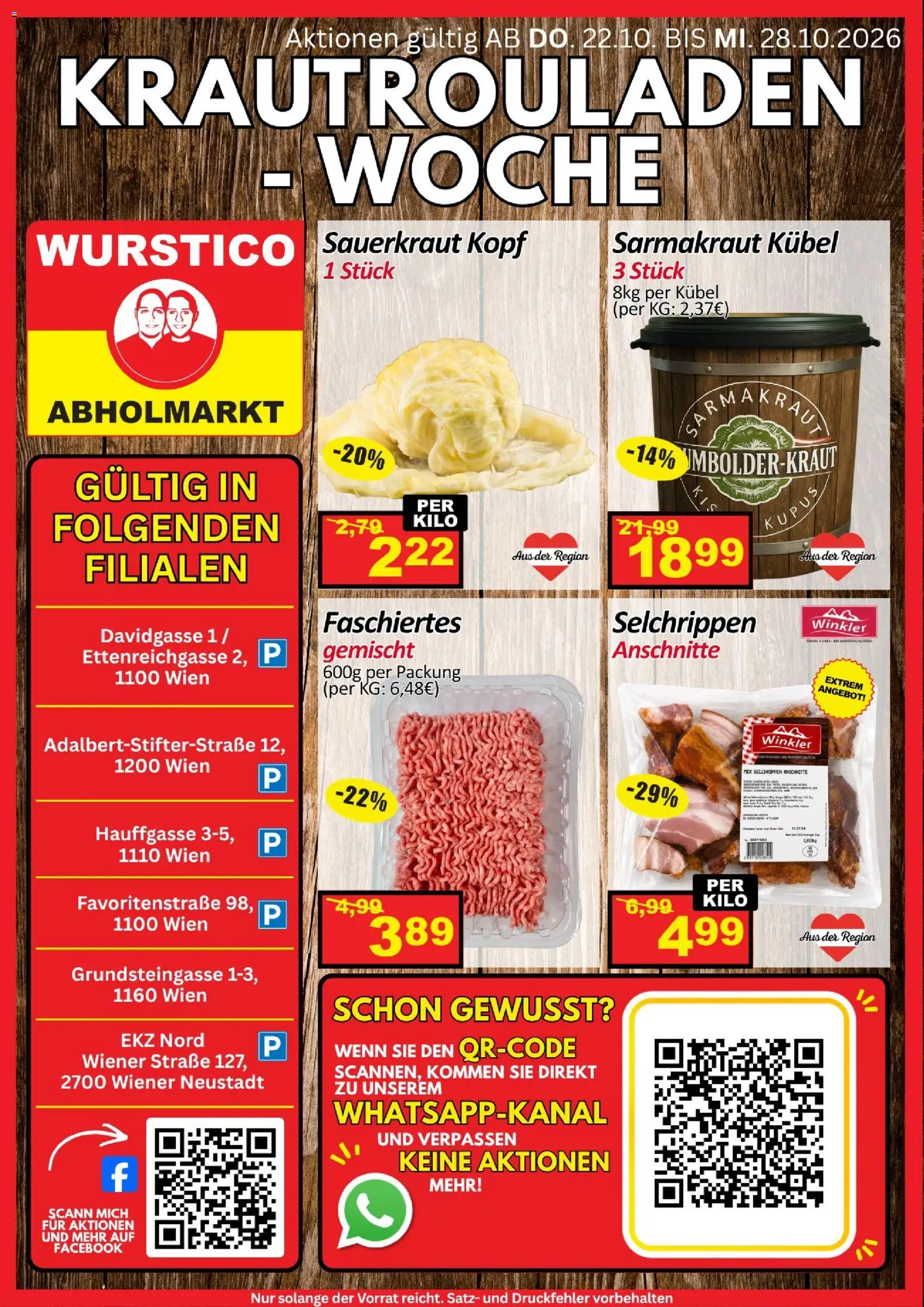 Wurstico Abholmarkt Flugblatt 2 gültig ab 22.10.2026 | Seite: 7 | Produkte: Sauerkraut
