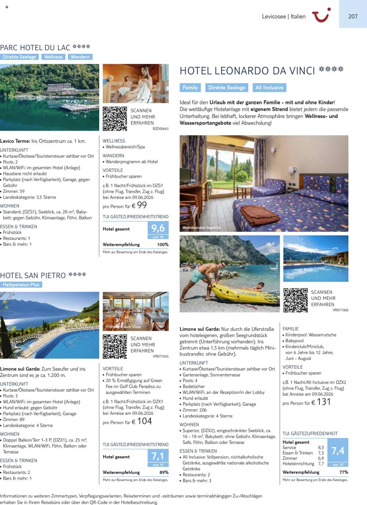 TUI Urlaub mit eigener Anreise 2025/26 – gültig ab 01.11.2025 | Seite: 207 | Produkte: Bett, Babybett