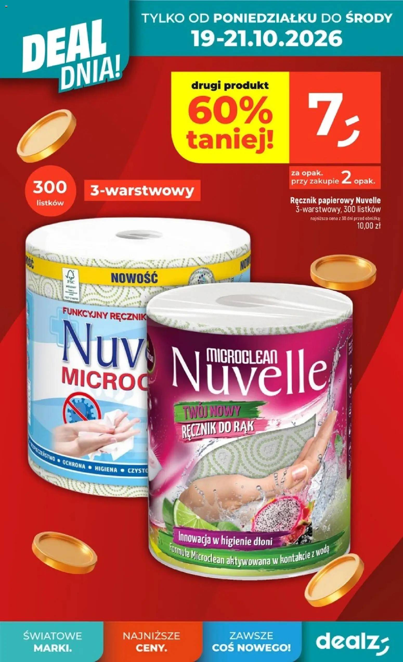 Dealz gazetka - Deal dnia od 15.10.2026 | Strona: 8 | Produkty: Ręcznik papierowy, Woda