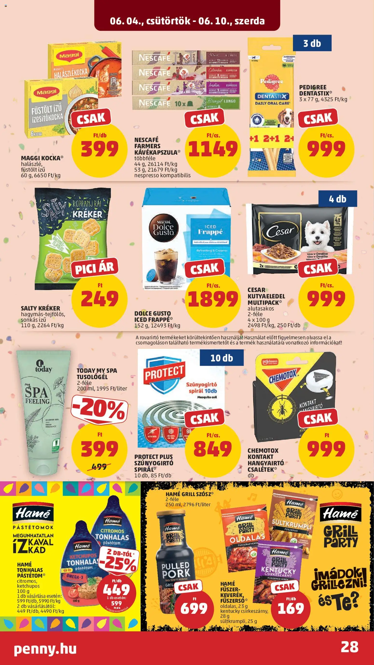 PENNY akciós ujság - amely érvényes a következő dátumtól: 04.06.2026 | Oldal: 32 | Termékek: Dolce Gusto, Nescafé, Hangyairtó, Fűszer