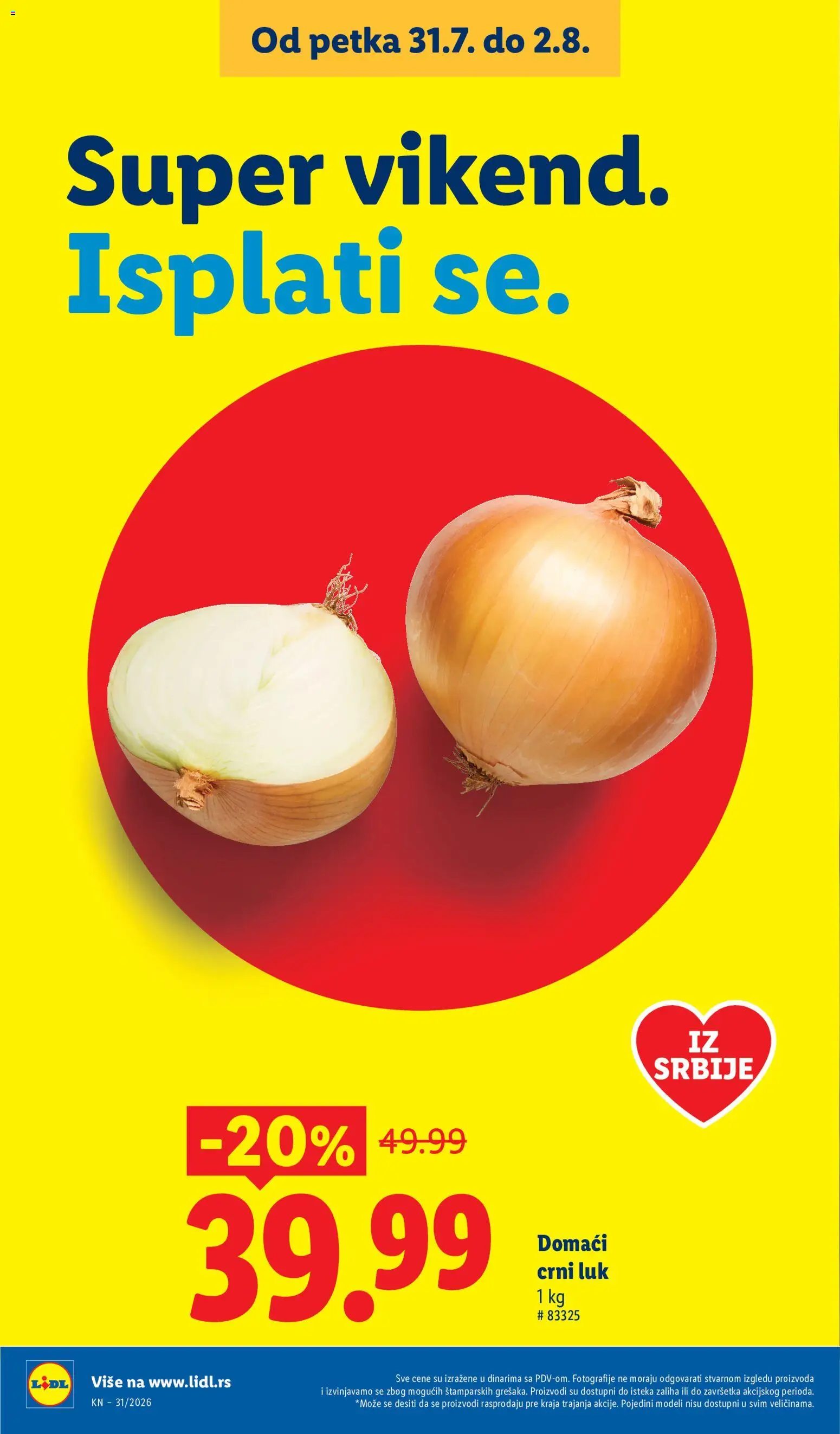 Lidl katalog - važi od 30.07.2026 | Strana: 22 | Proizvode: Crni luk, Luk