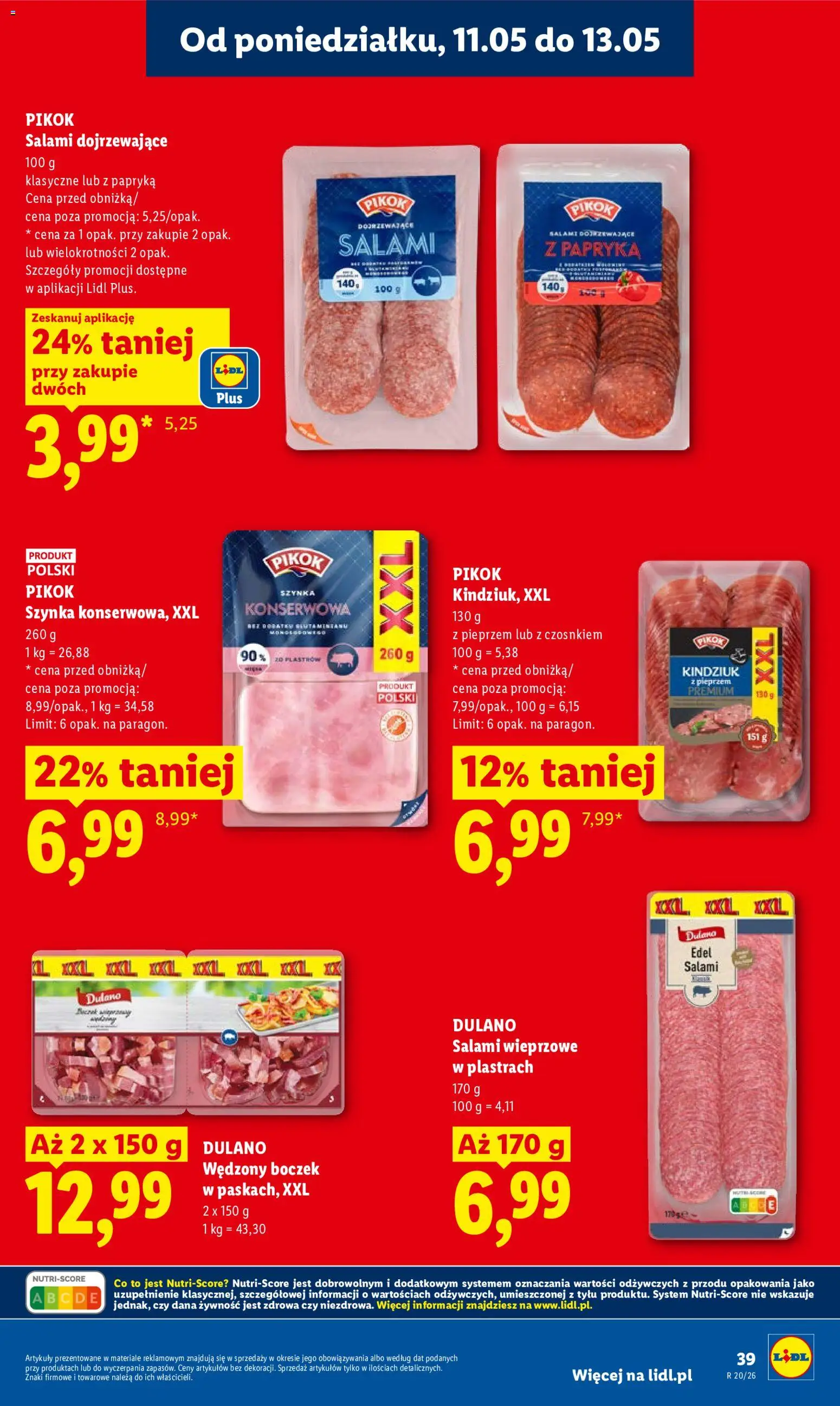 Lidl Polsko leták od 11.05.2026 | Strana: 39 | Produkty: Pikok
