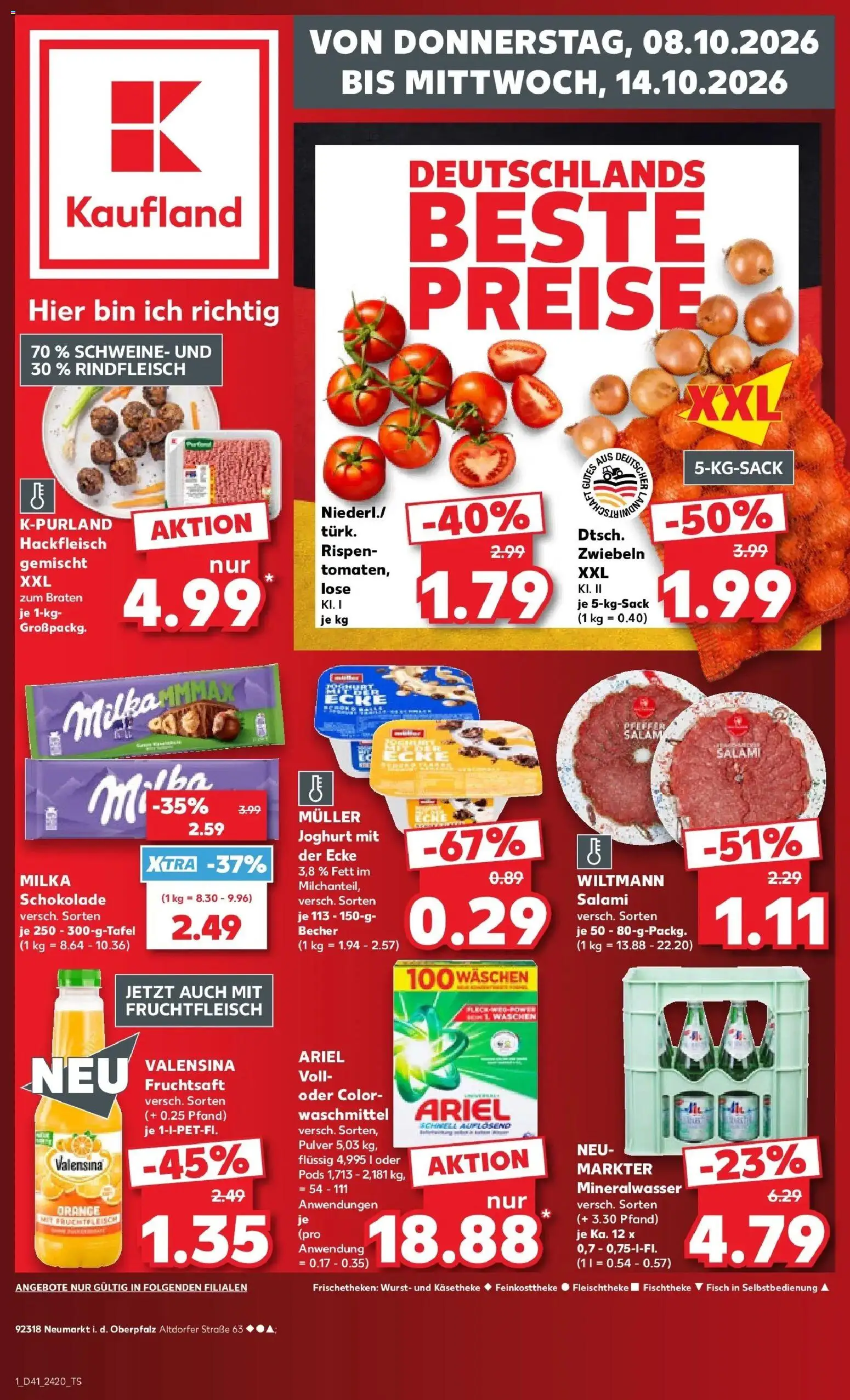 Prospekt Kaufland ab 05.10.2026 » Angebote Online zum Blättern | Seite: 11 | Produkte: Joghurt, Wurst, Salami, Fruchtsaft