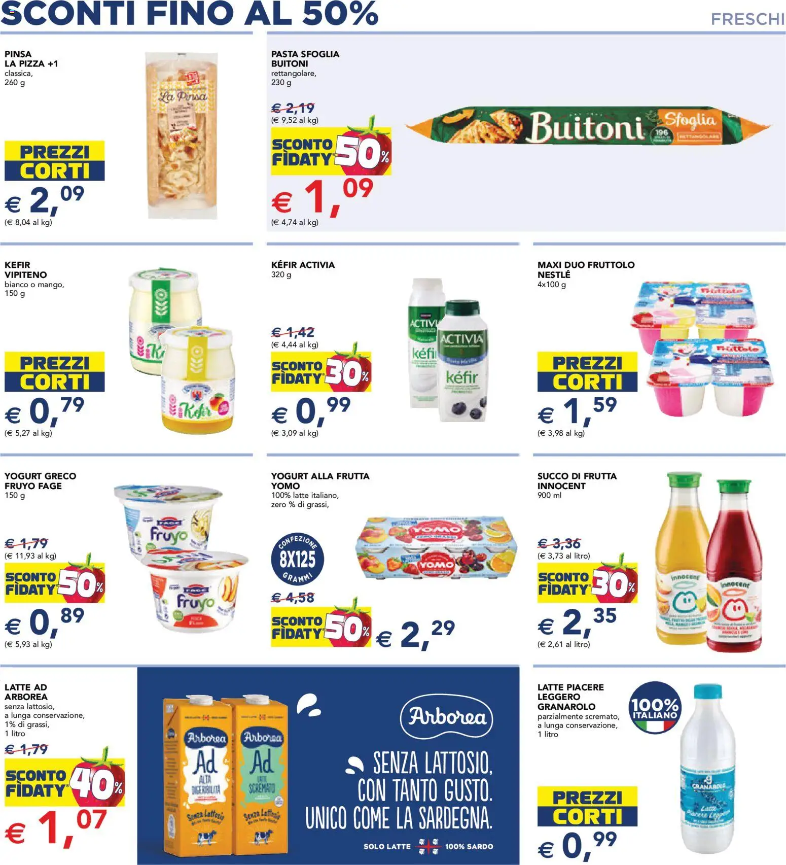 Volantino Esselunga S del 18.05.2026 | Pagina: 9 | Prodotti: Yogurt, Succo, Pasta sfoglia, Pasta