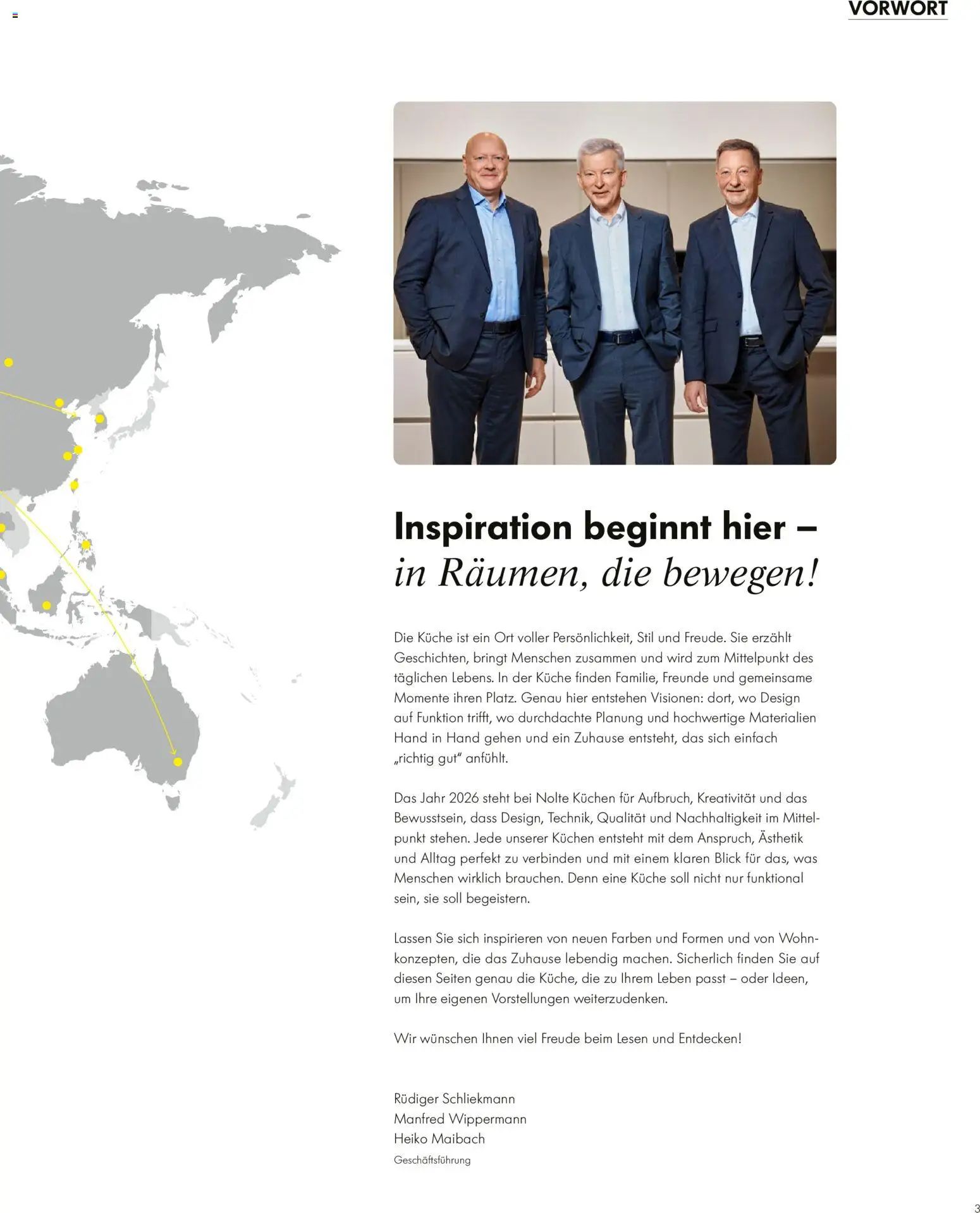 Ostermann Nolte Küchenprospekt 2026 – gültig ab 01.01.2026 | Seite: 3 | Produkte: Küche, Kuchen