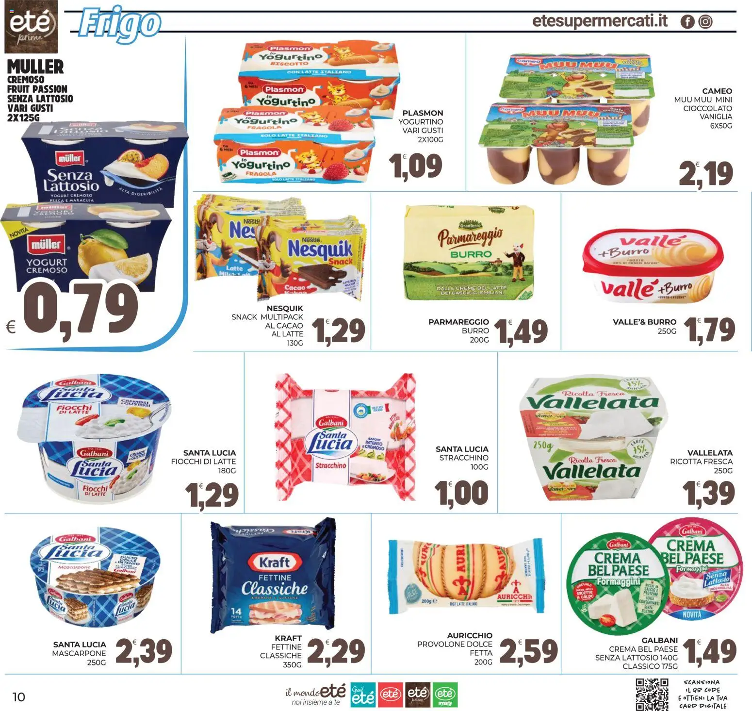 Volantino Eté del 28/07/2026 | Pagina: 10 | Prodotti: Fiocchi, Latte, Stracchino, Cacao