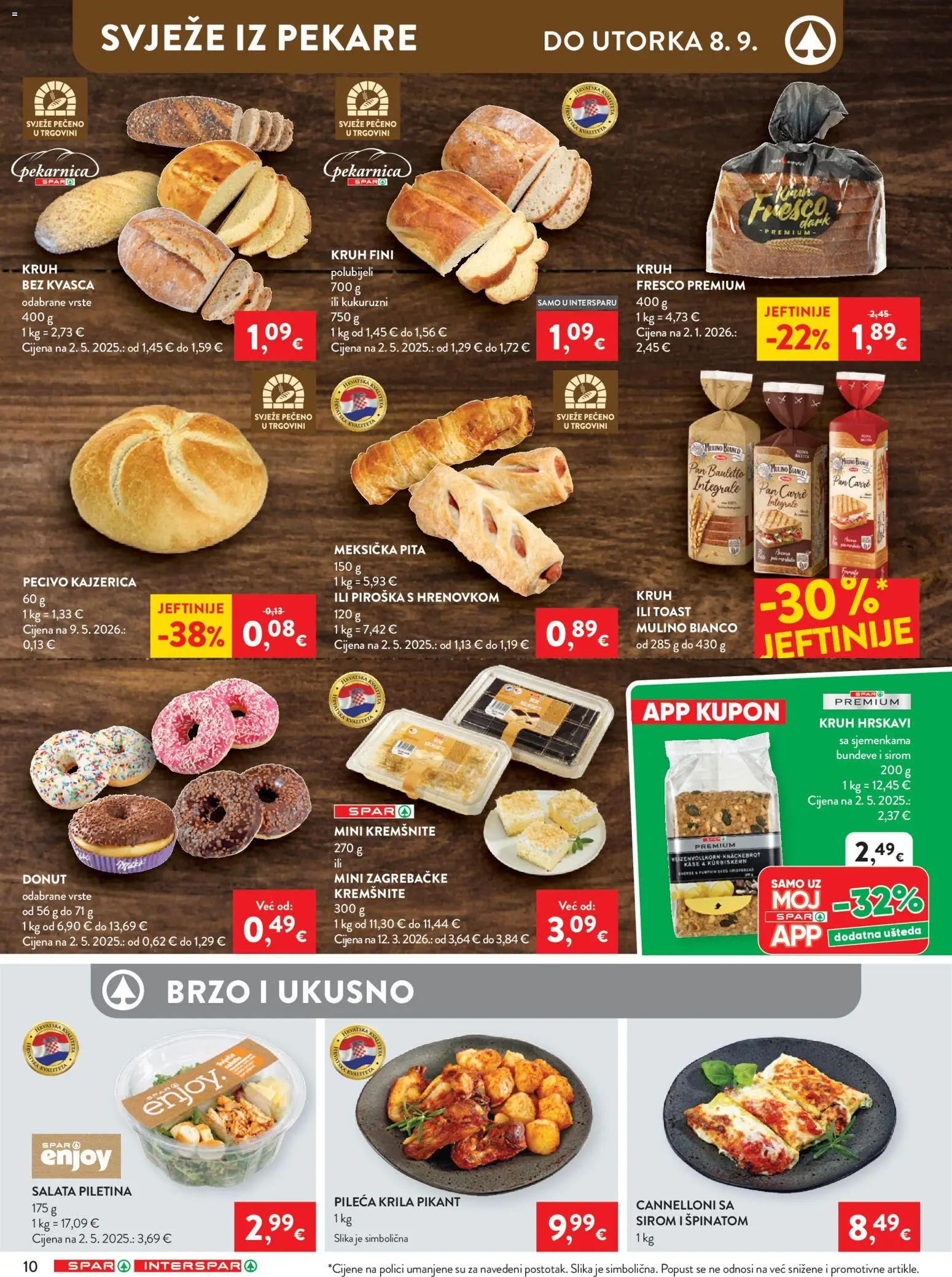 Interspar katalog | vrijedi od 02.09.2026 | Stranica: 12 | Proizvodi: Kruh, Toast, Piroška, Pecivo