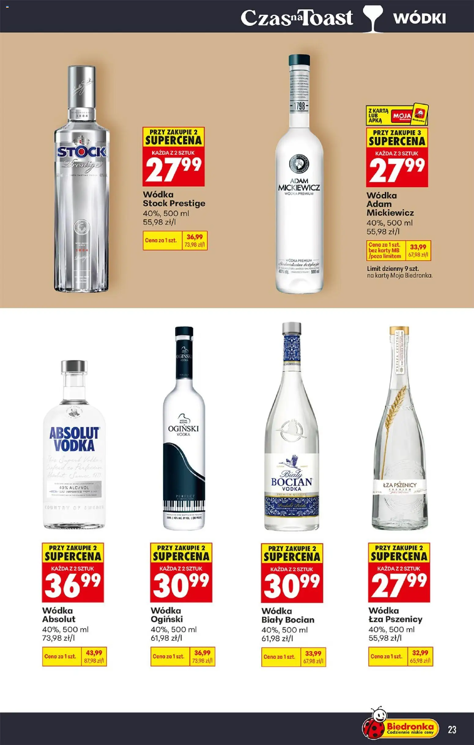 Biedronka gazetka - Czas na toast od 27.07.2026 | Strona: 23