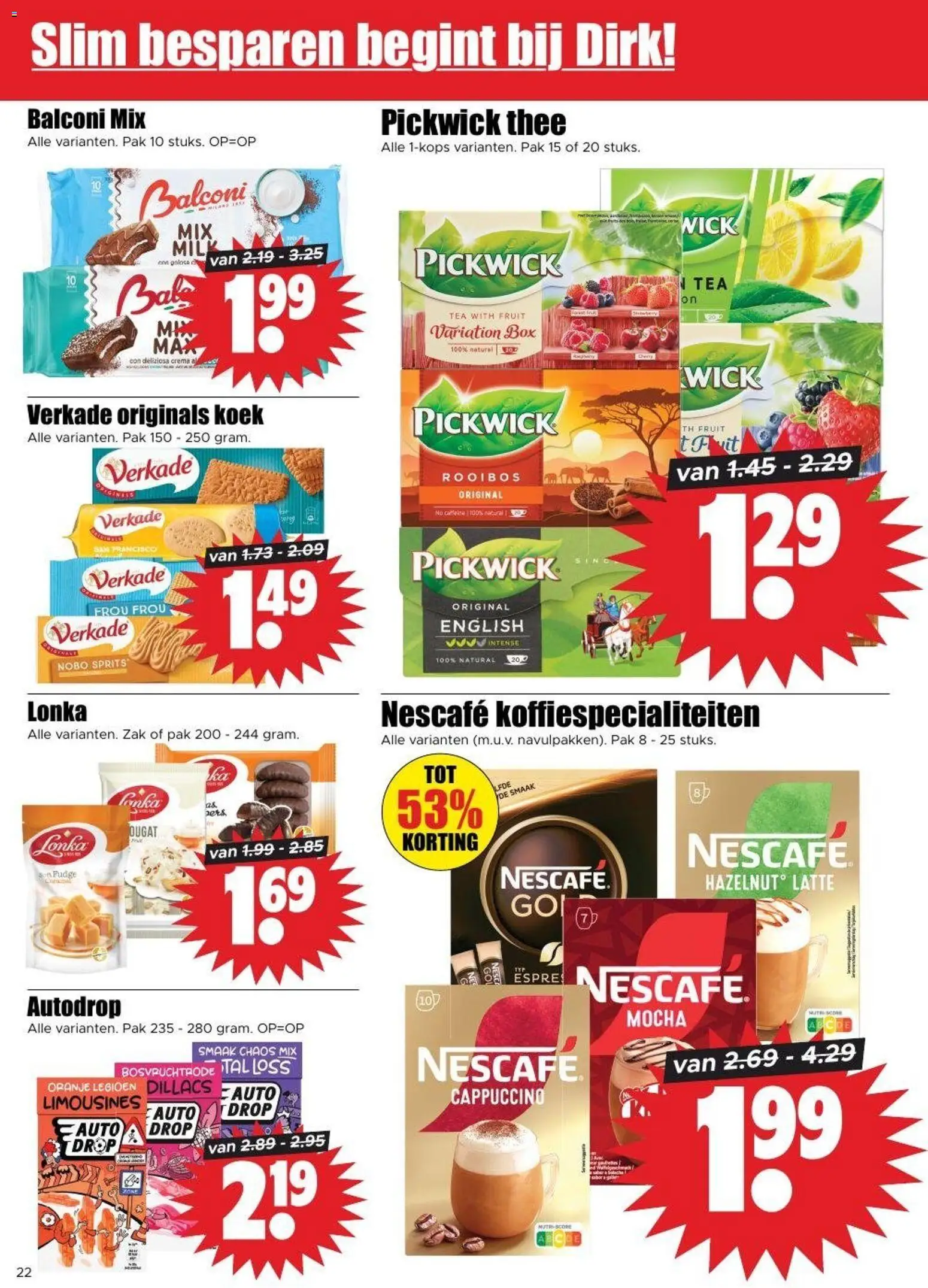 {H1} | Pagina: 18 | Producten: Zak, Box, Nescafe, Cappuccino