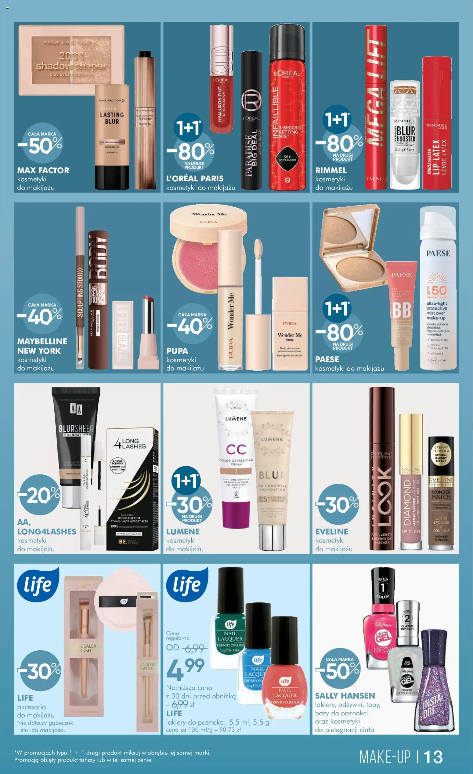 Super-pharm gazetka od 20.08.2026 | Strona: 13 | Produkty: Kosmetyki, Kosmetyki do makijażu, Bronzer, Lakiery