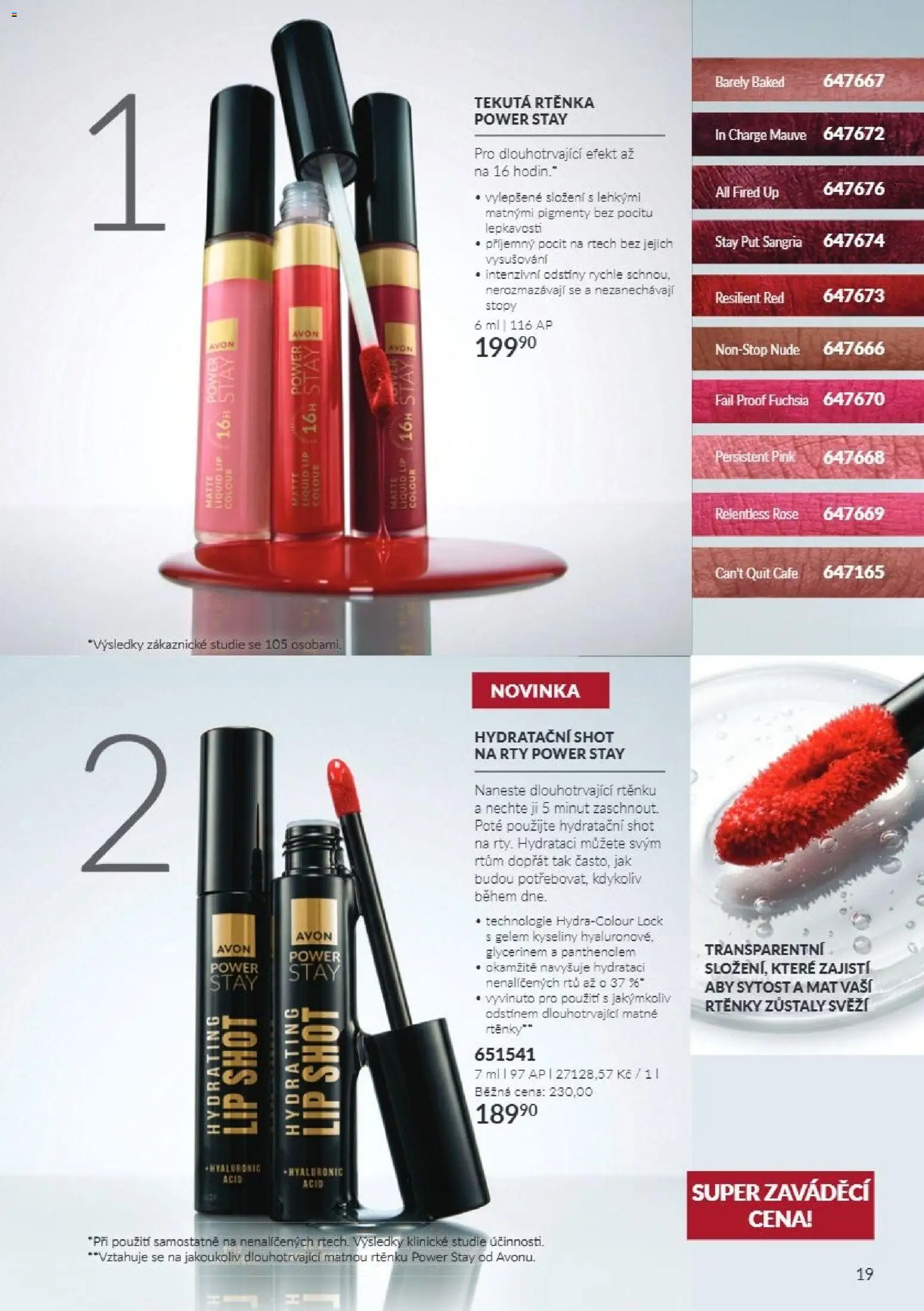 Avon Katalog 10/2026 od 01.10.2026 | Strana: 19 | Produkty: Sangria, Rtěnka