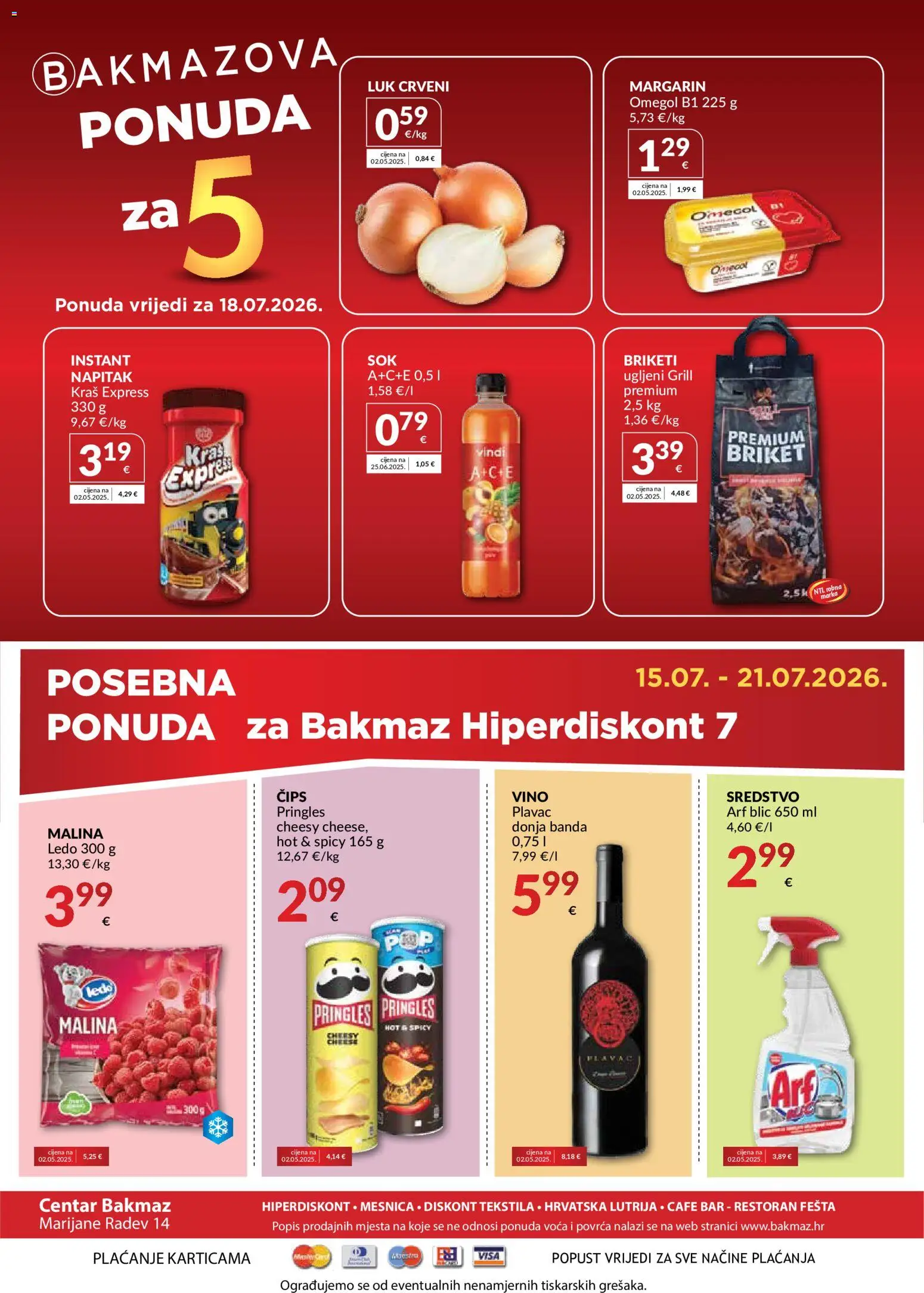 Bakmaz katalog | vrijedi od 15.07.2026 | Stranica: 8 | Proizvodi: Pringles, Margarin, Ledo, Luk