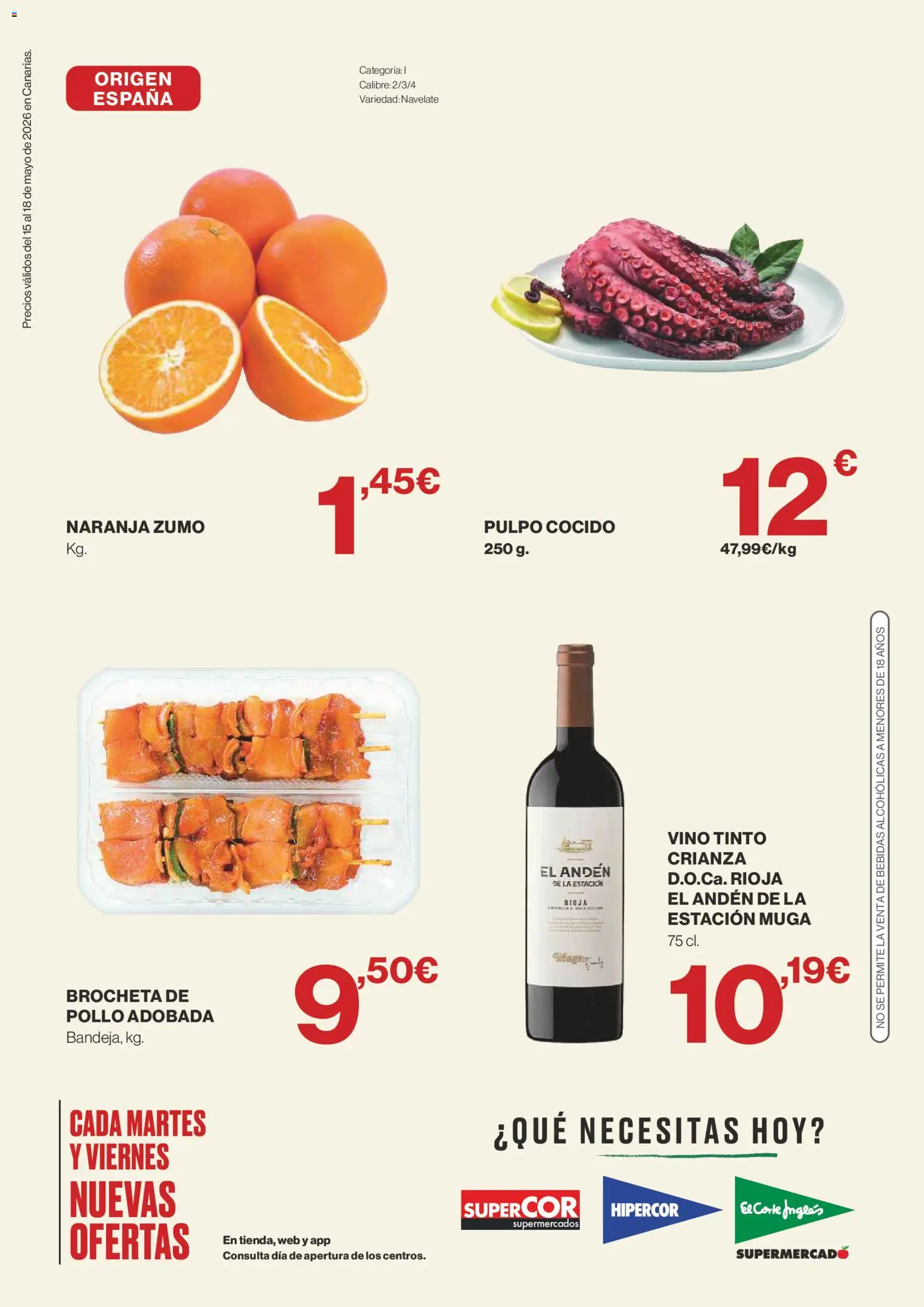 Supercor Canarias │ válido desde el 15.05.2026 | Página: 2 | Productos: Vino, Ροζ πιπέρι