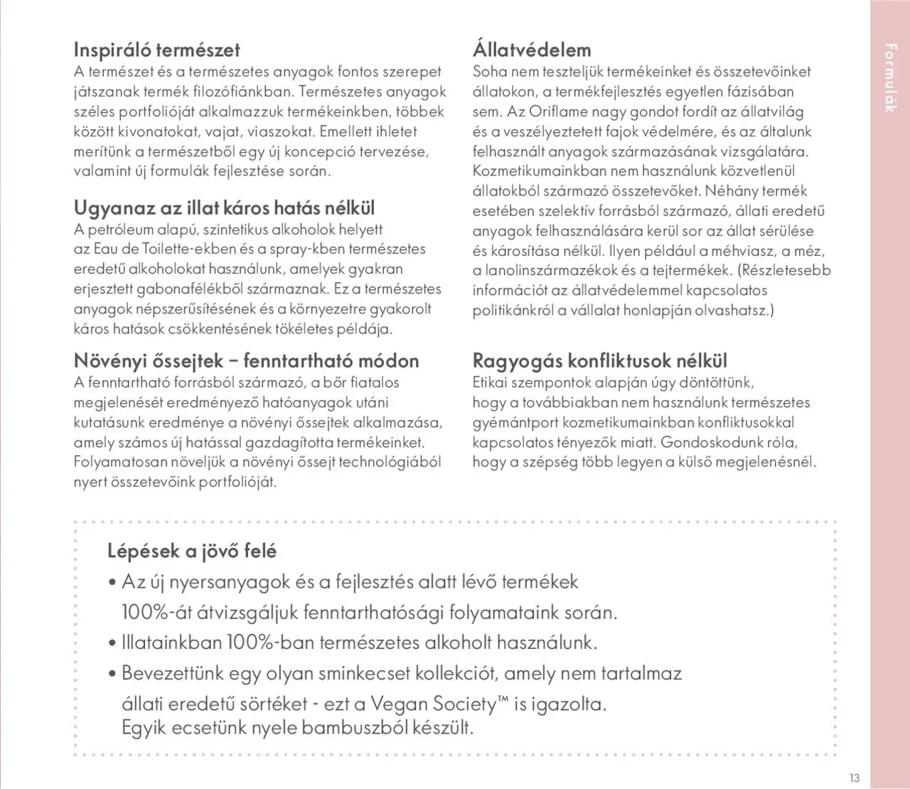 Oriflame akciós ujság - amely érvényes a következő dátumtól: 2020.05.27. | Oldal: 13