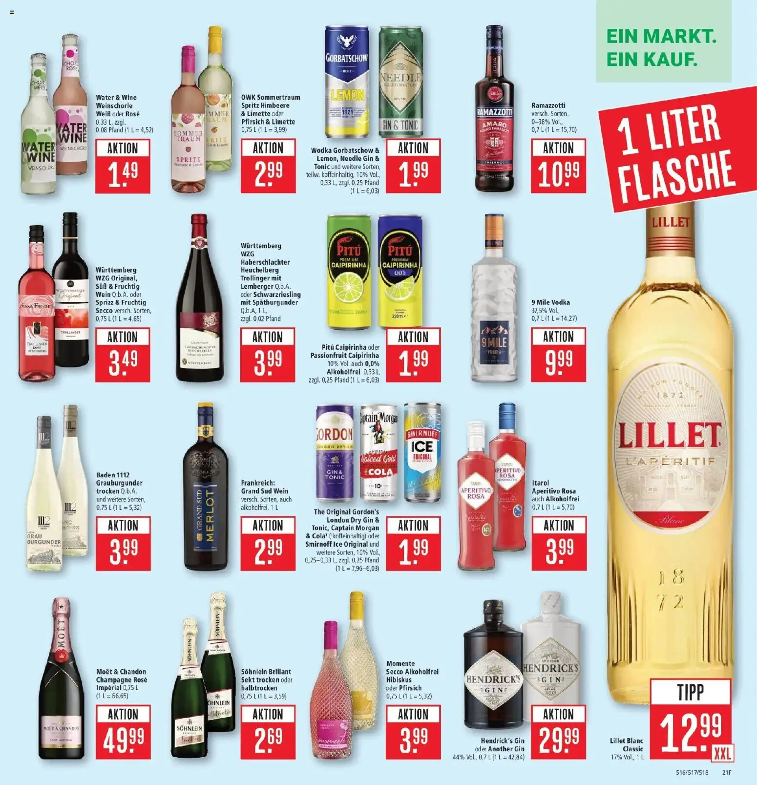 Marktkauf Prospekt Böblingen – gültig ab 06.07.2026 | Seite: 27 | Produkte: Limette, Captain morgan, Wein, Gin