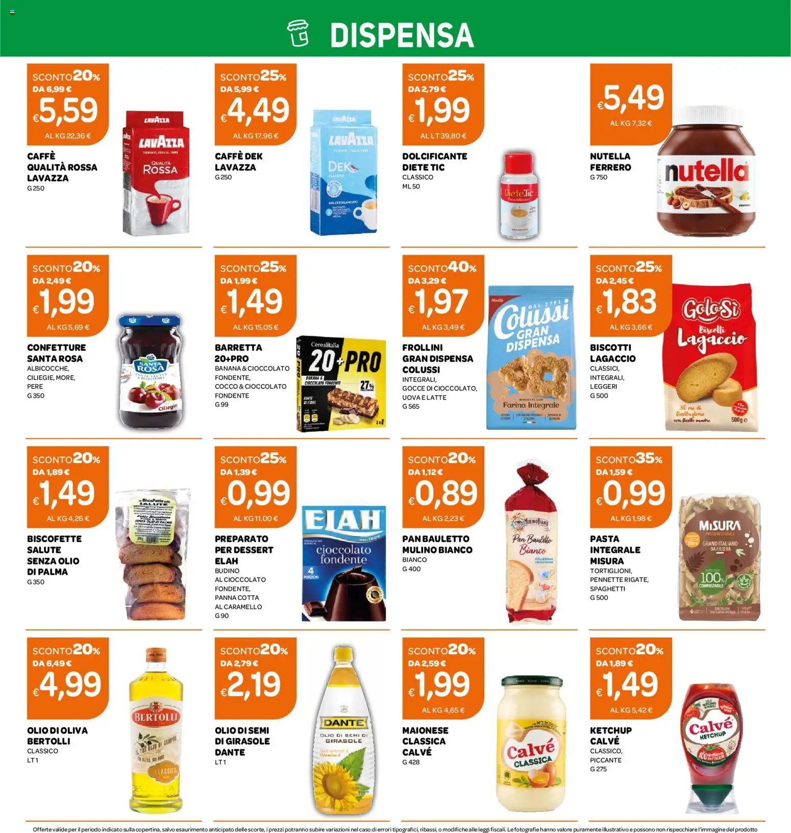 Volantino Ekom del 14/07/2026 | Pagina: 4 | Prodotti: Biscotti, Farina, Cocco, Frollini