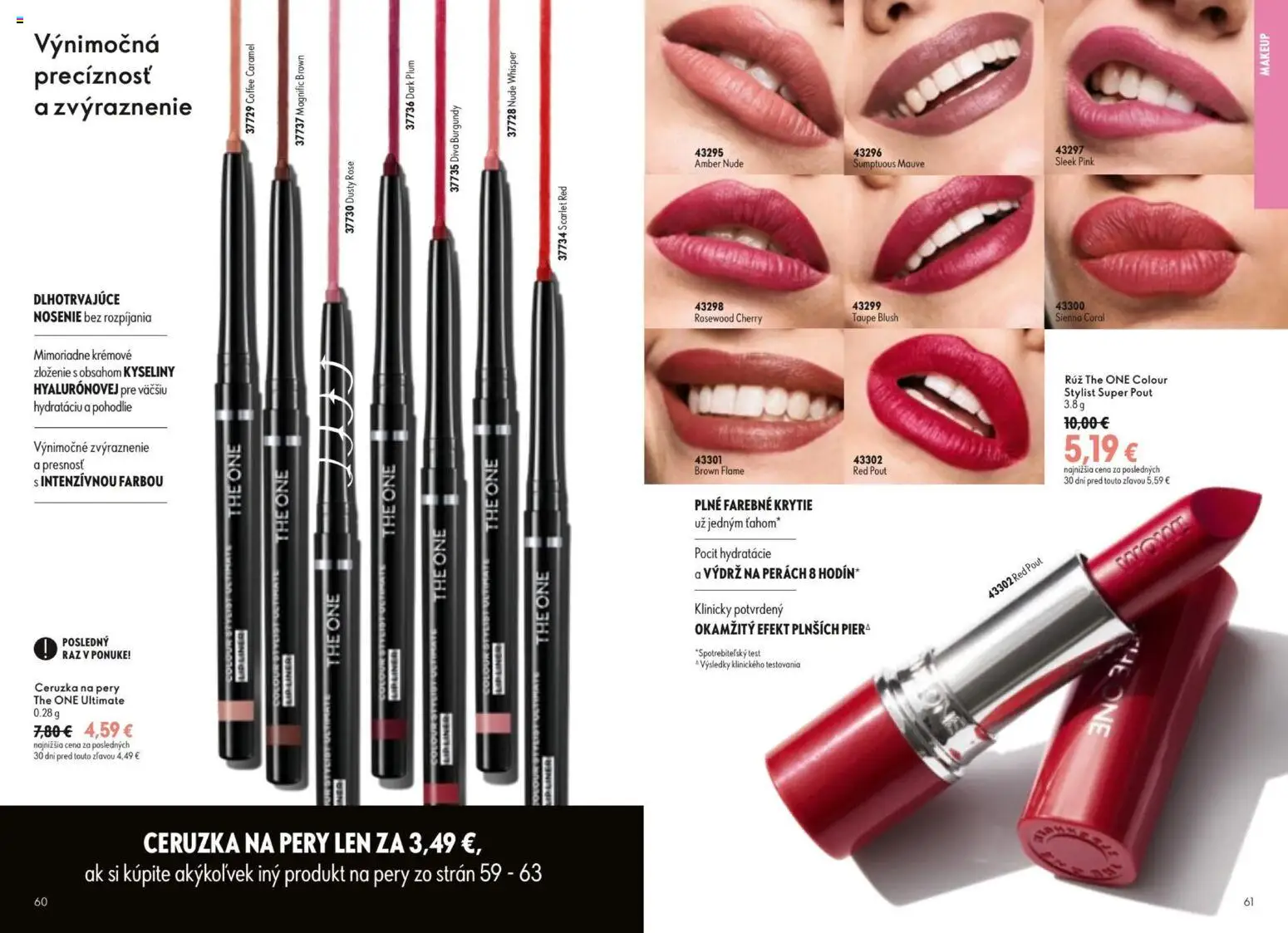 Nové Oriflame akcie – leták je platný od 19.08.2026 | Strana: 31 | Produkty: Ceruzka