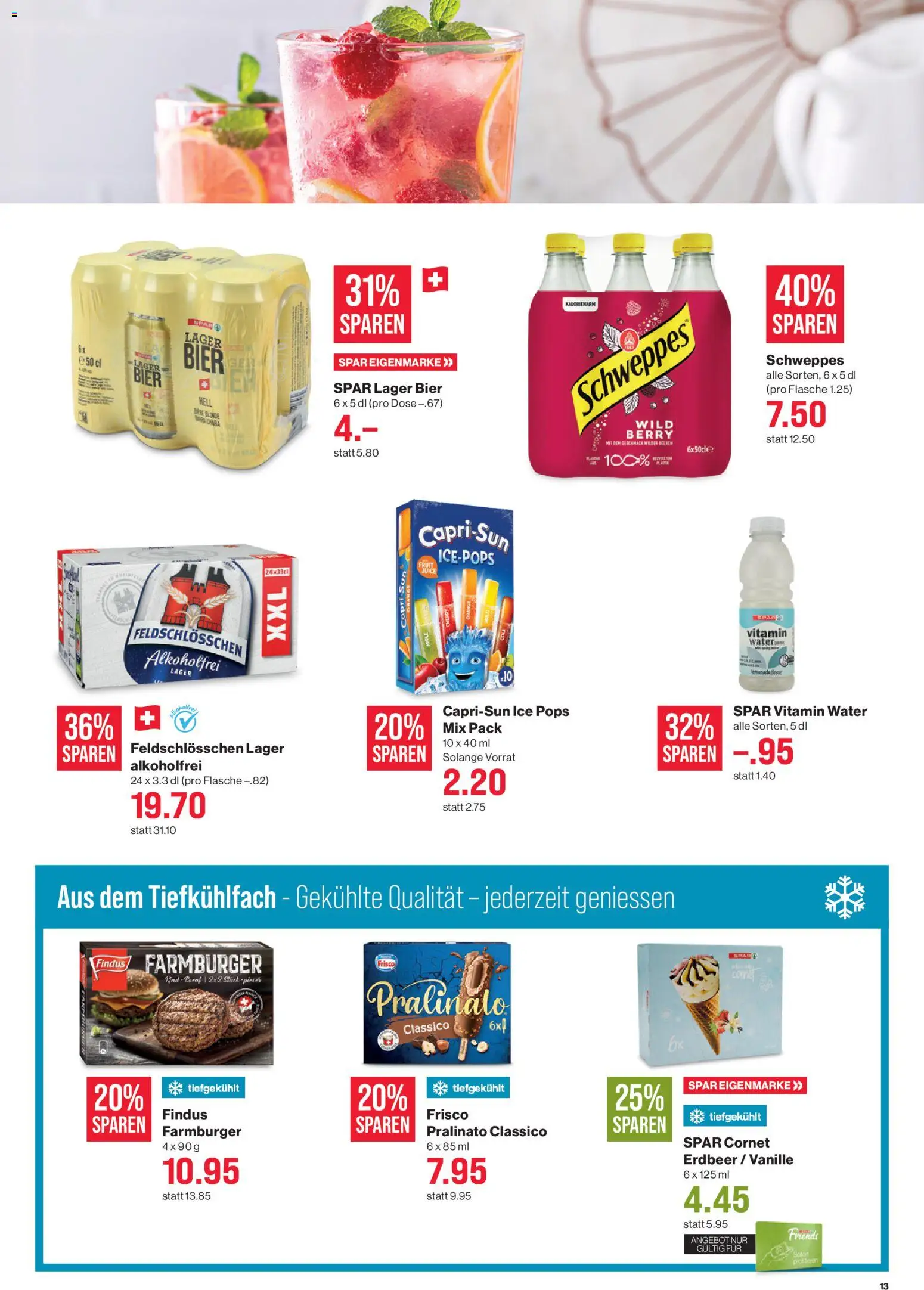 SPAR aktionen – gültig ab 23.07.2026 | Seite: 13 | Produkte: Bier