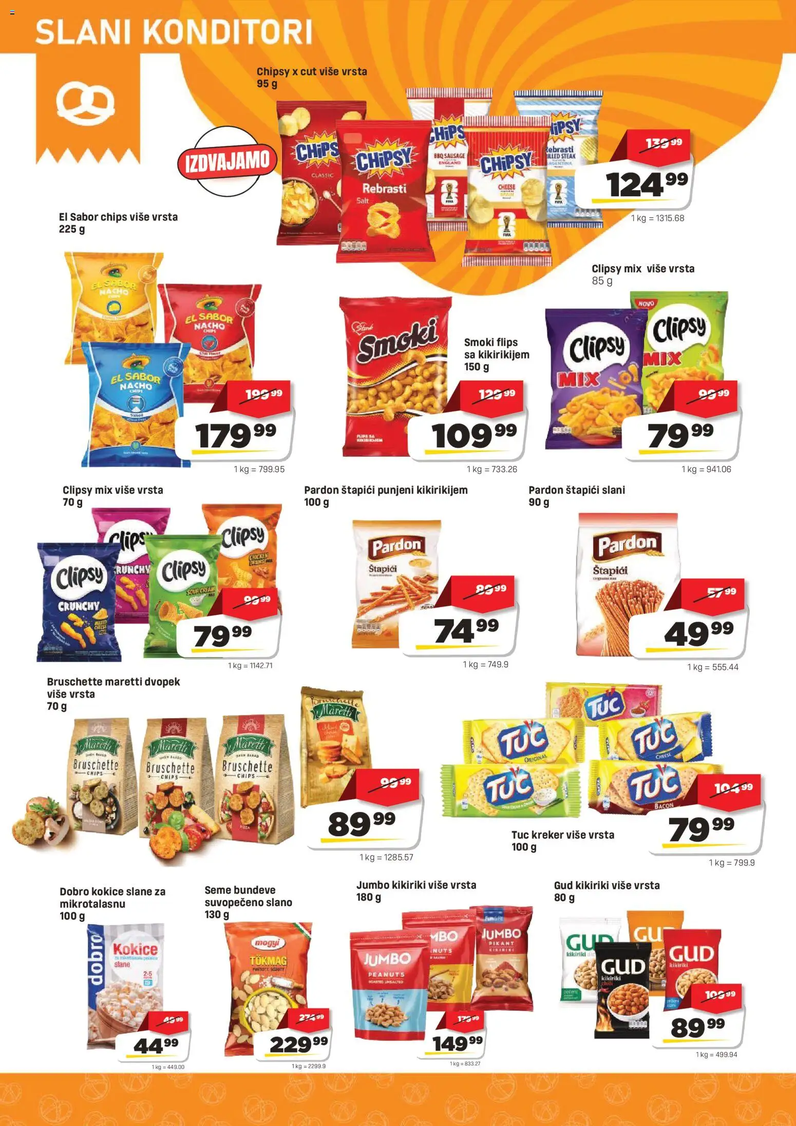 DIS katalog - važi od 30.07.2026 | Strana: 14 | Proizvode: Smoki, Tuc, Kikiriki
