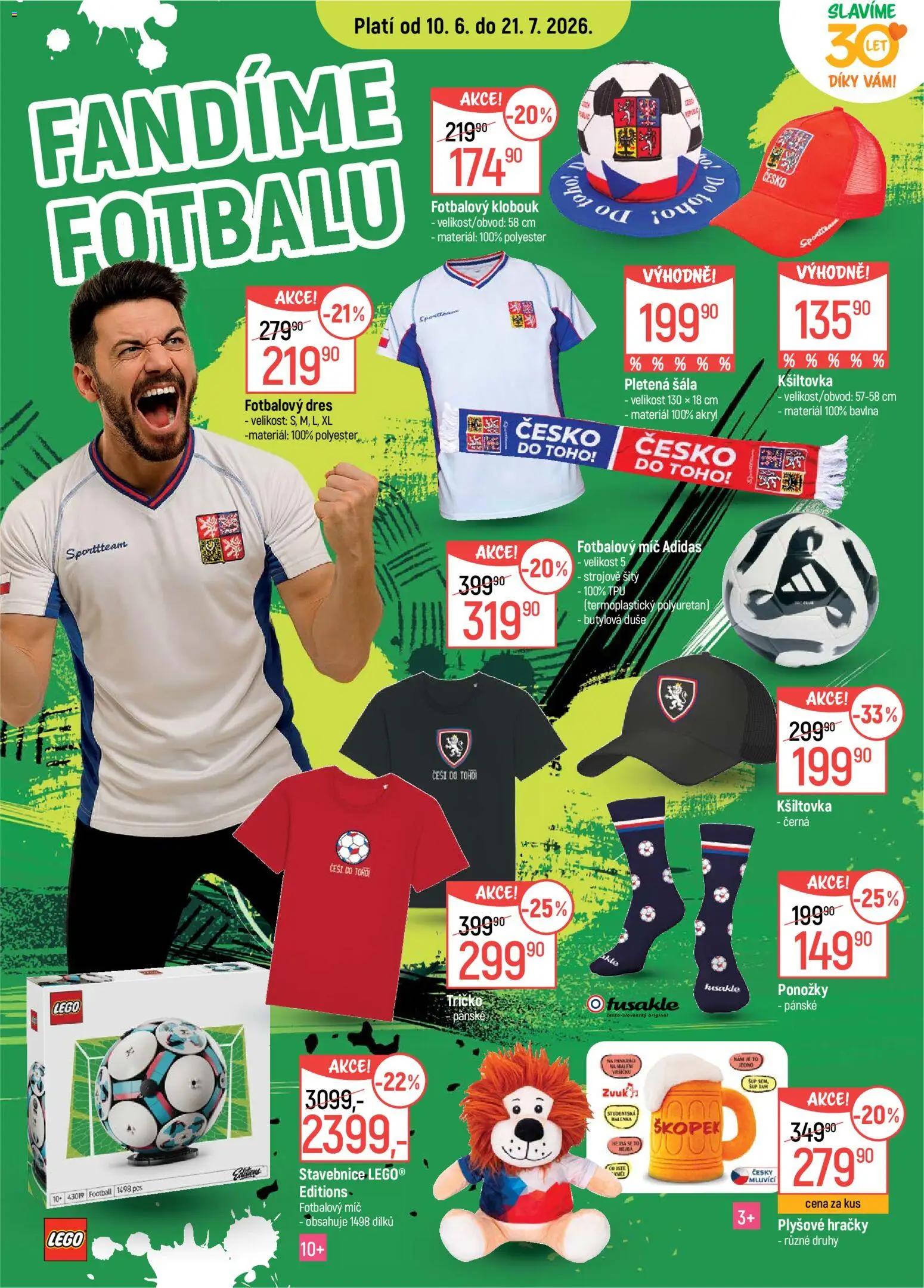 Globus leták - Praha-Štěrboholy od 10.06.2026 | Strana: 11 | Produkty: LEGO, Ponožky, Stavebnice, Hračky