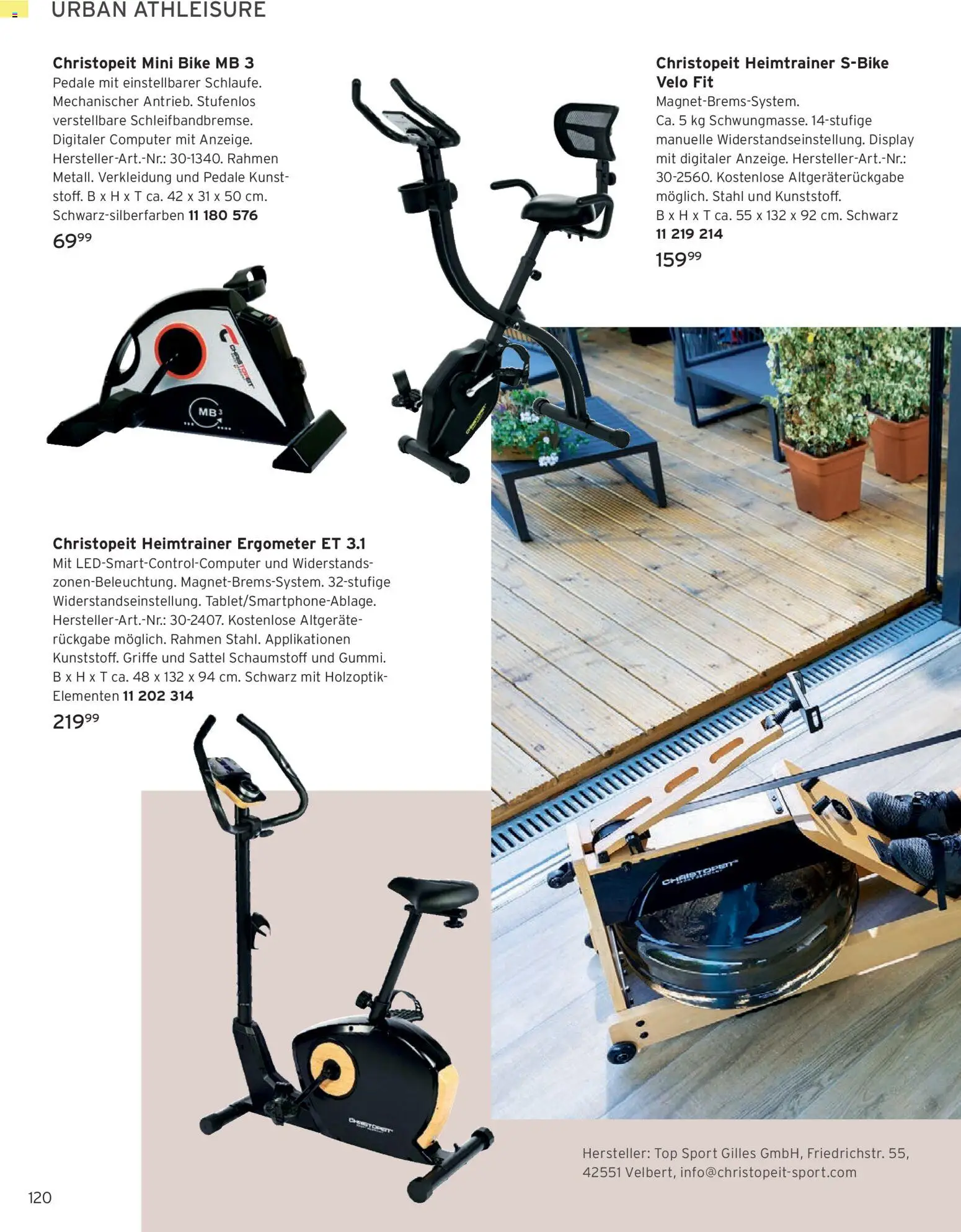 Angebote Tchibo – gültig ab 08.10.2026 | Seite: 120 | Produkte: Top, Heimtrainer, Ergometer, Computer