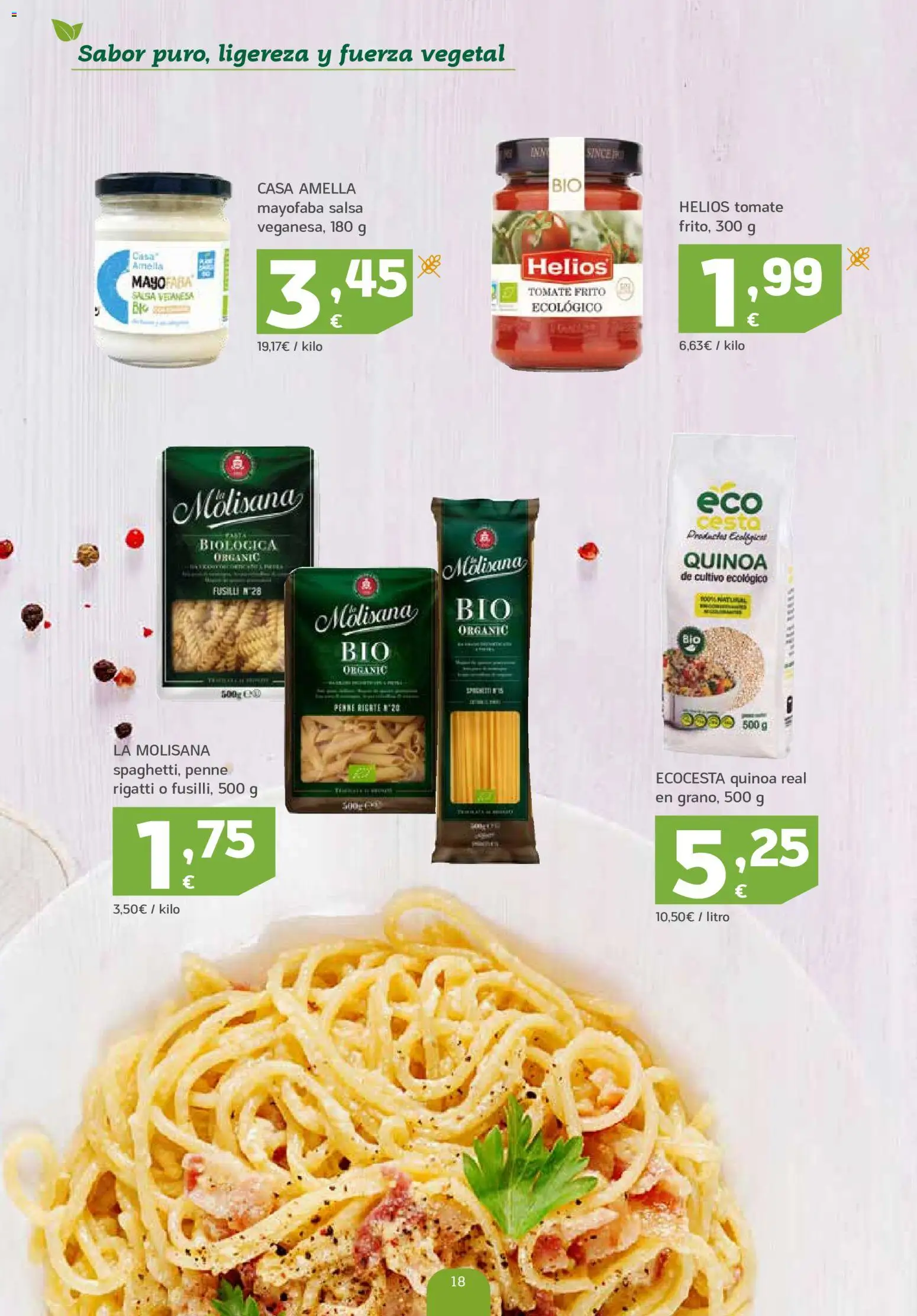 HiperDino Productos Ecológicos │ válido desde el 23/10/2026 | Página: 18 | Productos: Quinoa, Tomate, Cesta