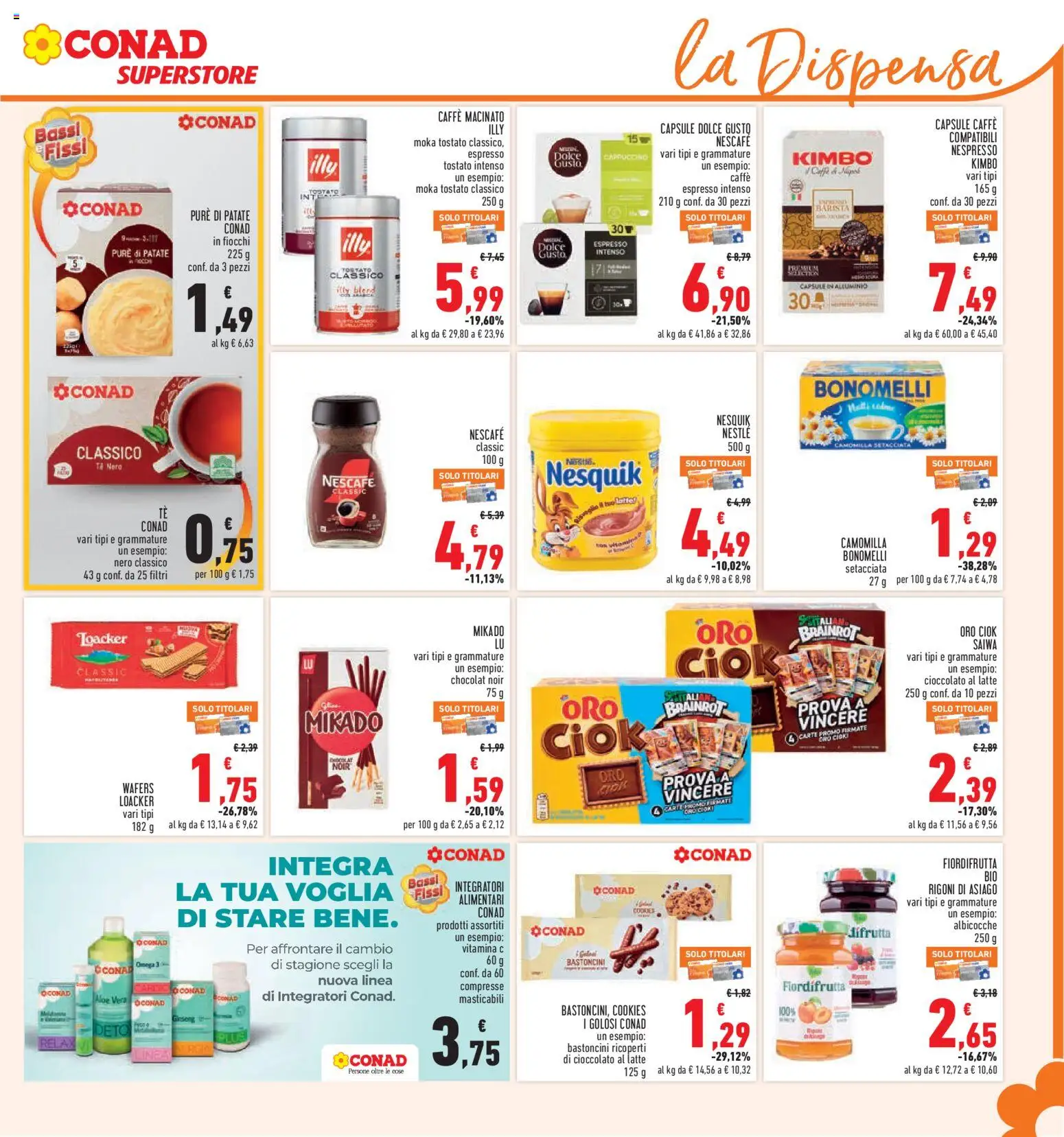 Volantino Conad del 05/11/2026 | Pagina: 21 | Prodotti: Caffè, Latte, Omega, Nescafé