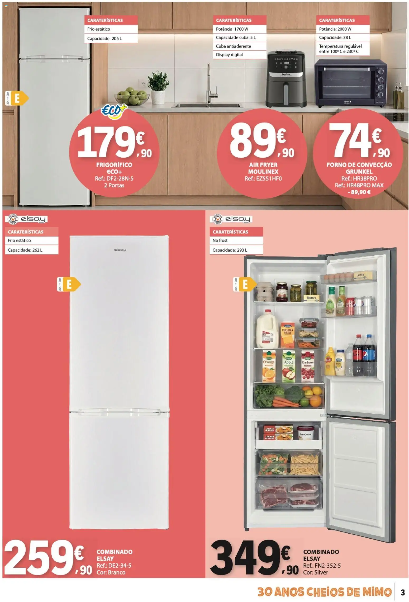 E.Leclerc folheto Não Alimentar │ válido de 16/07/2026 | Página: 3 | Produtos: Forno, Air fryer, Frigorífico, Cheddar