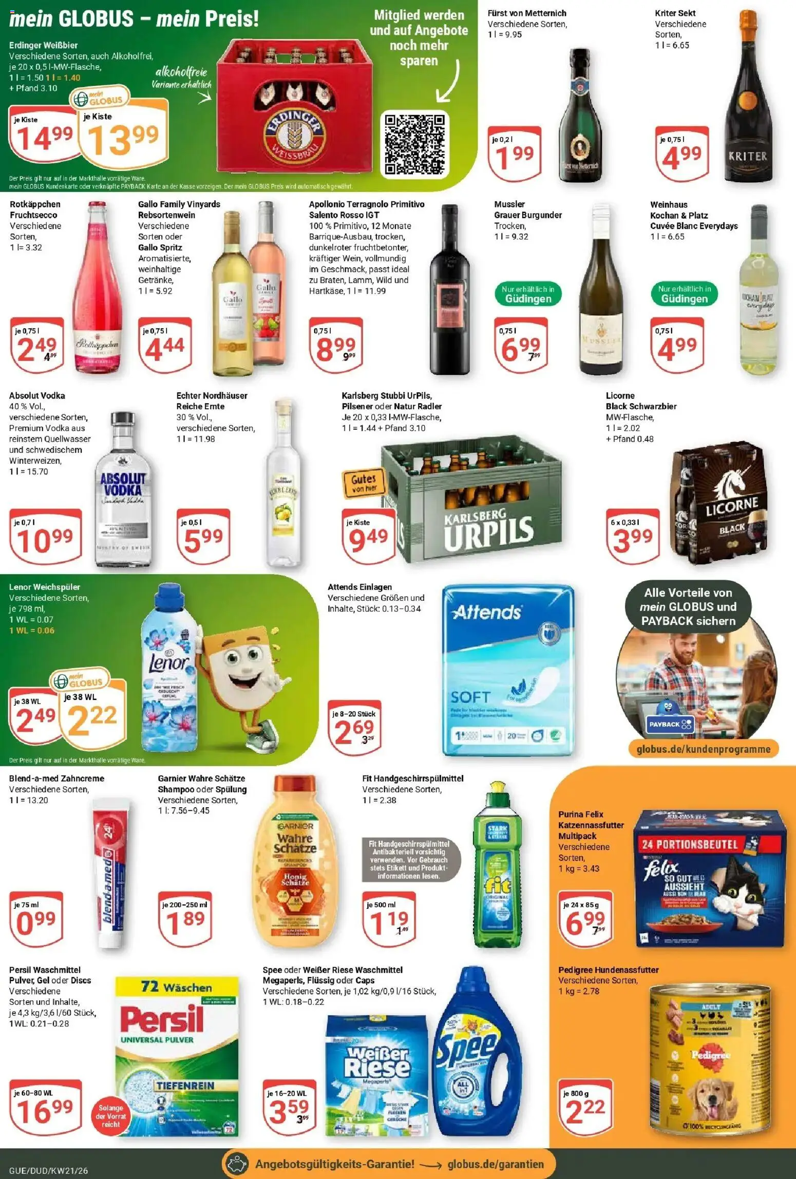 Globus Prospekt Saarbrücken-Güdingen – gültig ab 17.05.2026 | Seite: 5 | Produkte: Furst von metternich, Weißbier, Shampoo, Weichspüler