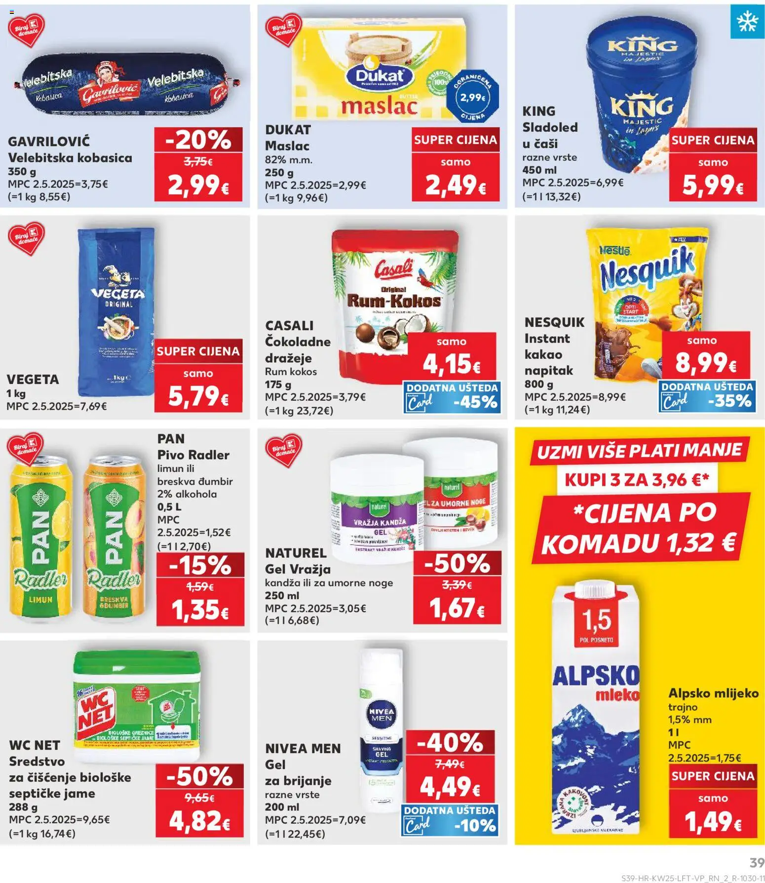 Kaufland katalog | vrijedi od 17.06.2026 | Stranica: 39 | Proizvodi: Pivo, Breskva, Pan, Đumbir