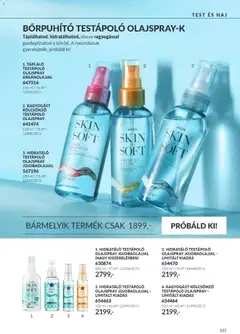 Katalógus AVON 2026 októberi - amely érvényes a következő dátumtól: 2026.10.01. | Oldal: 161 | Termékek: Body, Olajspray, Testápoló