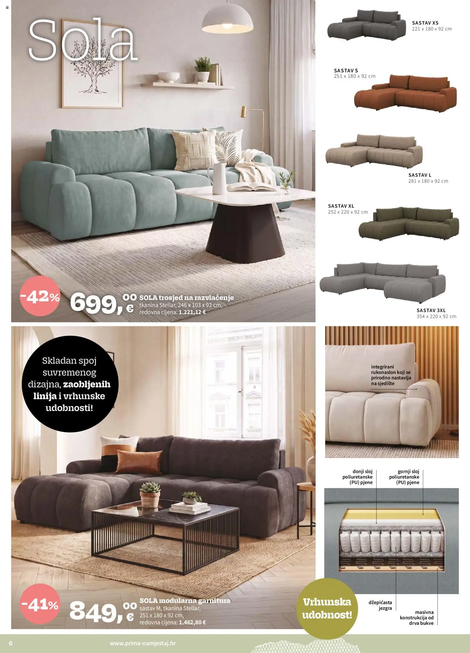 Prima katalog | vrijedi od 01.09.2026 | Stranica: 6 | Proizvodi: Trosjed