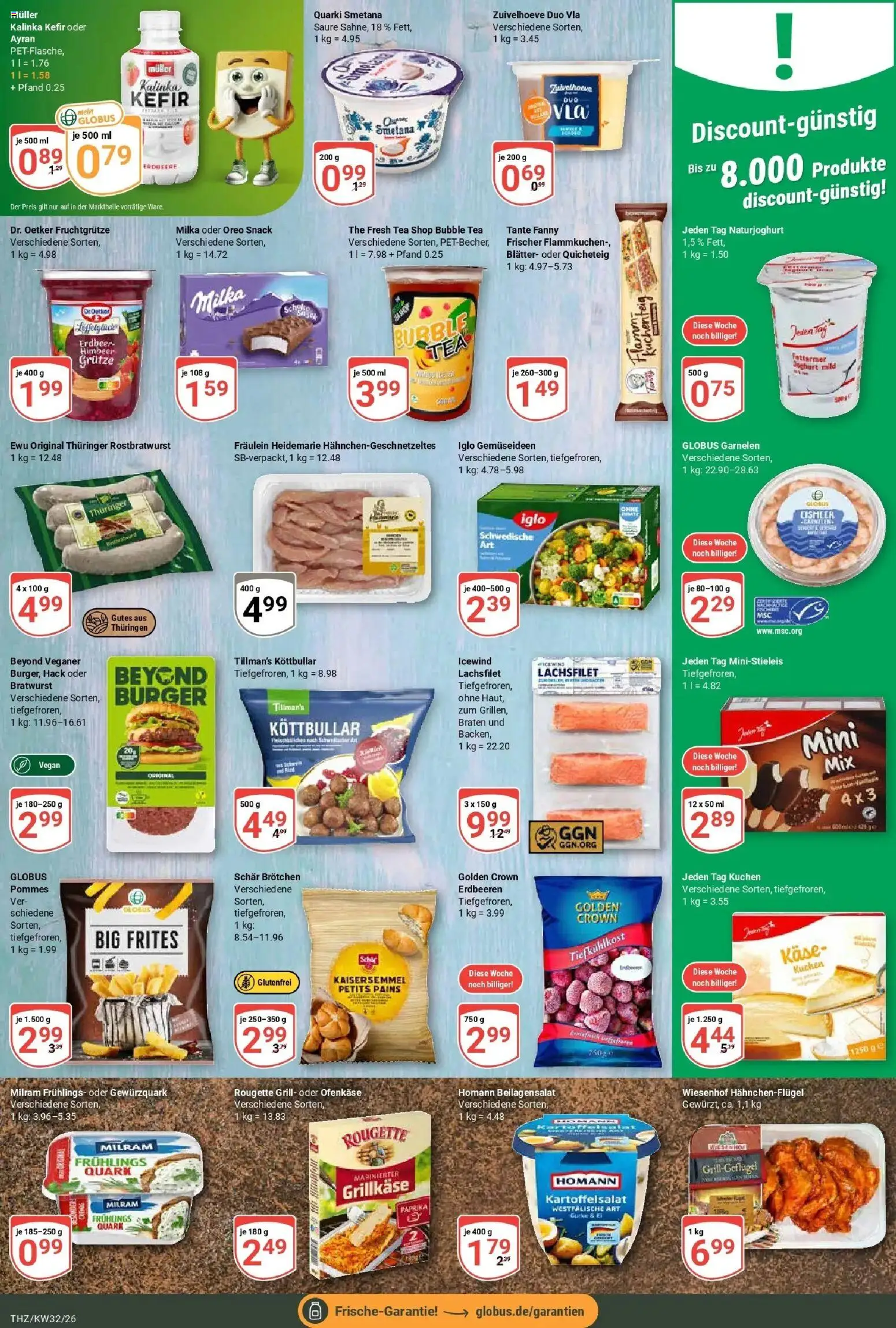 Globus Prospekt Zeitz (ab 03.08.2026) » Angebote online | Seite: 10 | Produkte: Kefir, Quark, Iglo, Erdbeeren