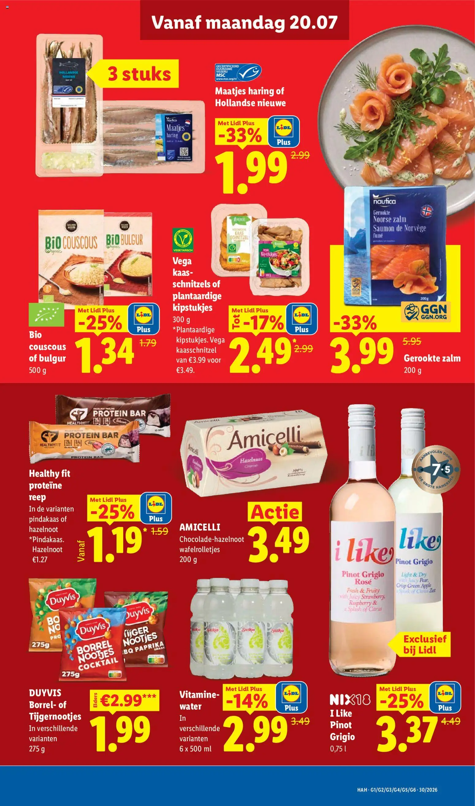 {H1} | Pagina: 9 | Producten: Proteïne, Haring, Schnitzels, Crème