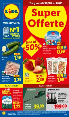 Anteprima del volantino Lidl volantino Sardegna valido a partire dal 30.04.2026