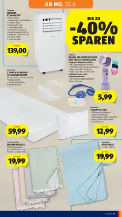 Hofer Flugblatt ab 19.06.2026 gültig | Seite: 23 | Produkte: Gewicht, Decke