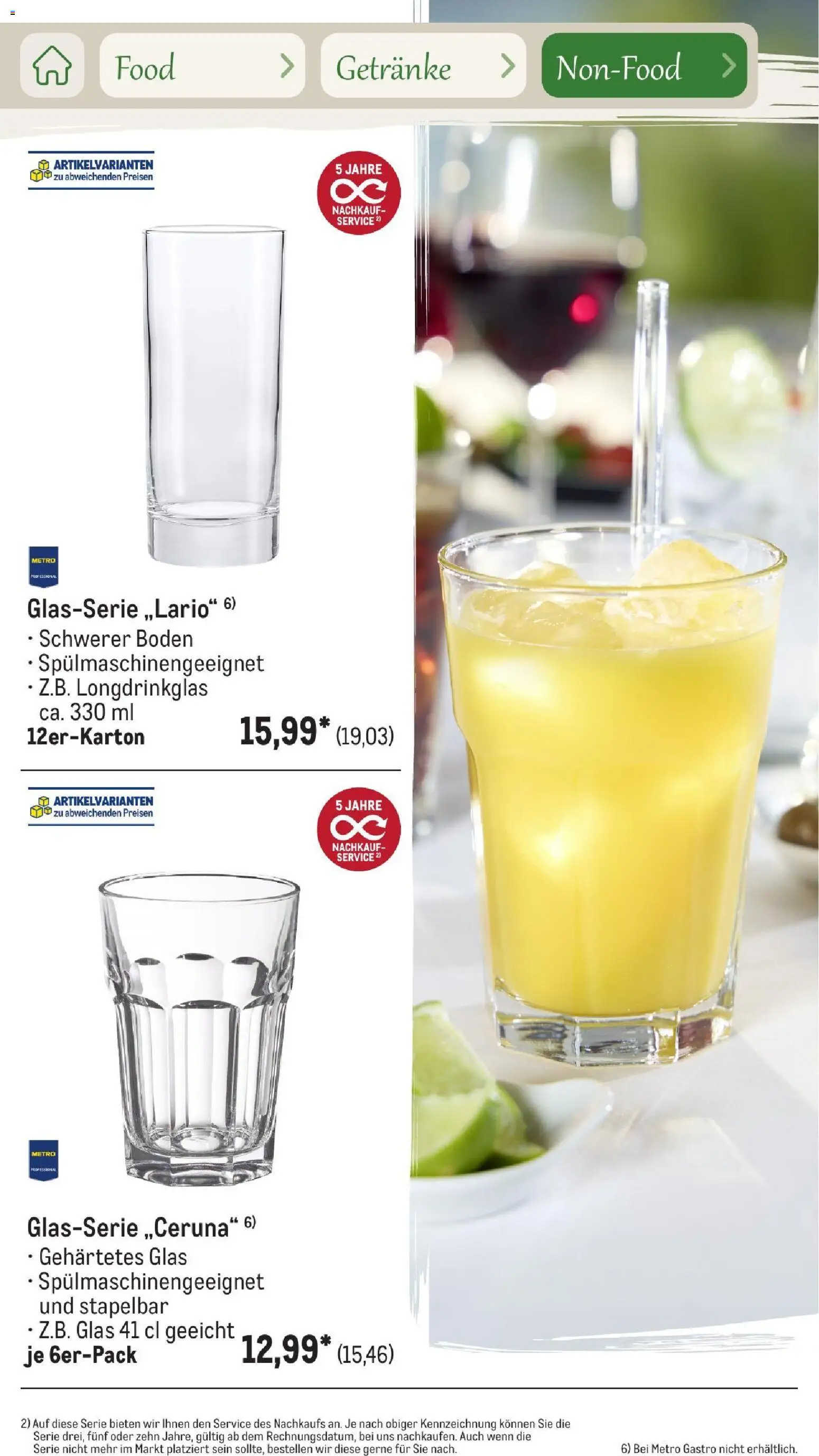 Metro Saisonkatalog Outdoor Dining – gültig ab 01.06.2026 | Seite: 94 | Produkte: Lenor, Bitburger, Lavazza, Maggi