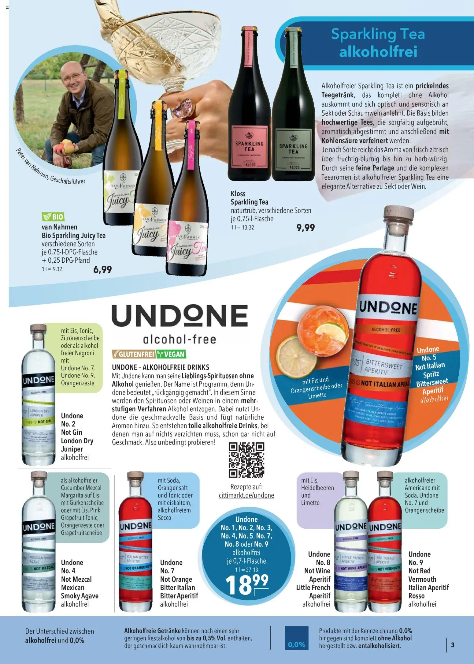 CITTI Markt  Alkoholfreie Alternativen – gültig ab 27.05.2026 | Seite: 3 | Produkte: Orangensaft, Heidelbeeren, Gin, Eis