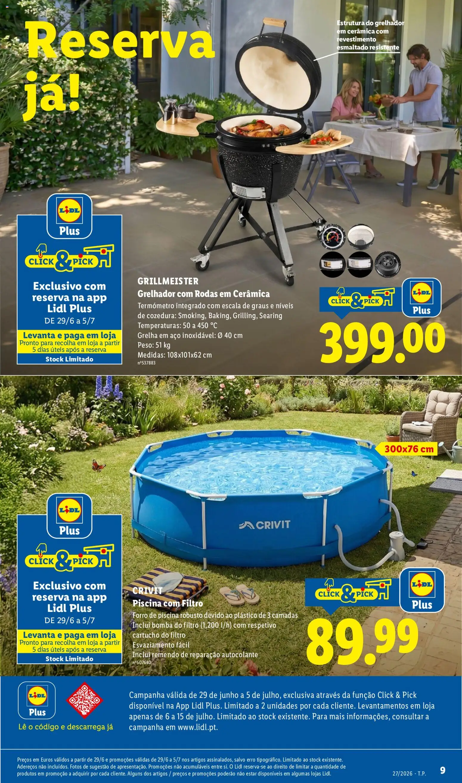 Lidl Novidades │ válido de 29/06/2026 | Página: 9 | Produtos: Piscina, Termómetro