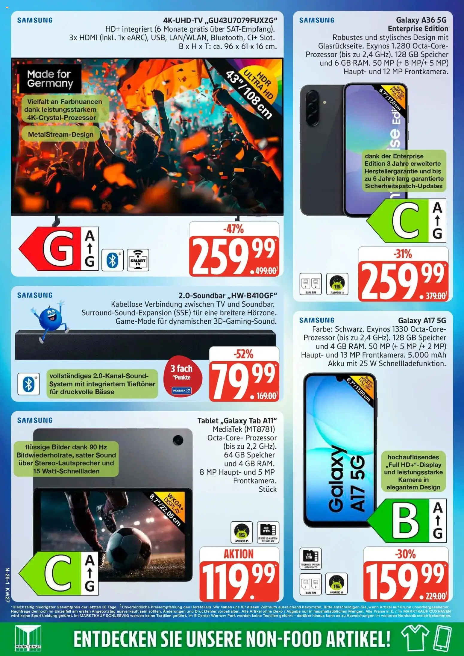 Edeka - EDEKA: Wochenangebote – gültig ab 28.06.2026 | Seite: 26 | Produkte: Kamera, Samsung, Bilder, TV