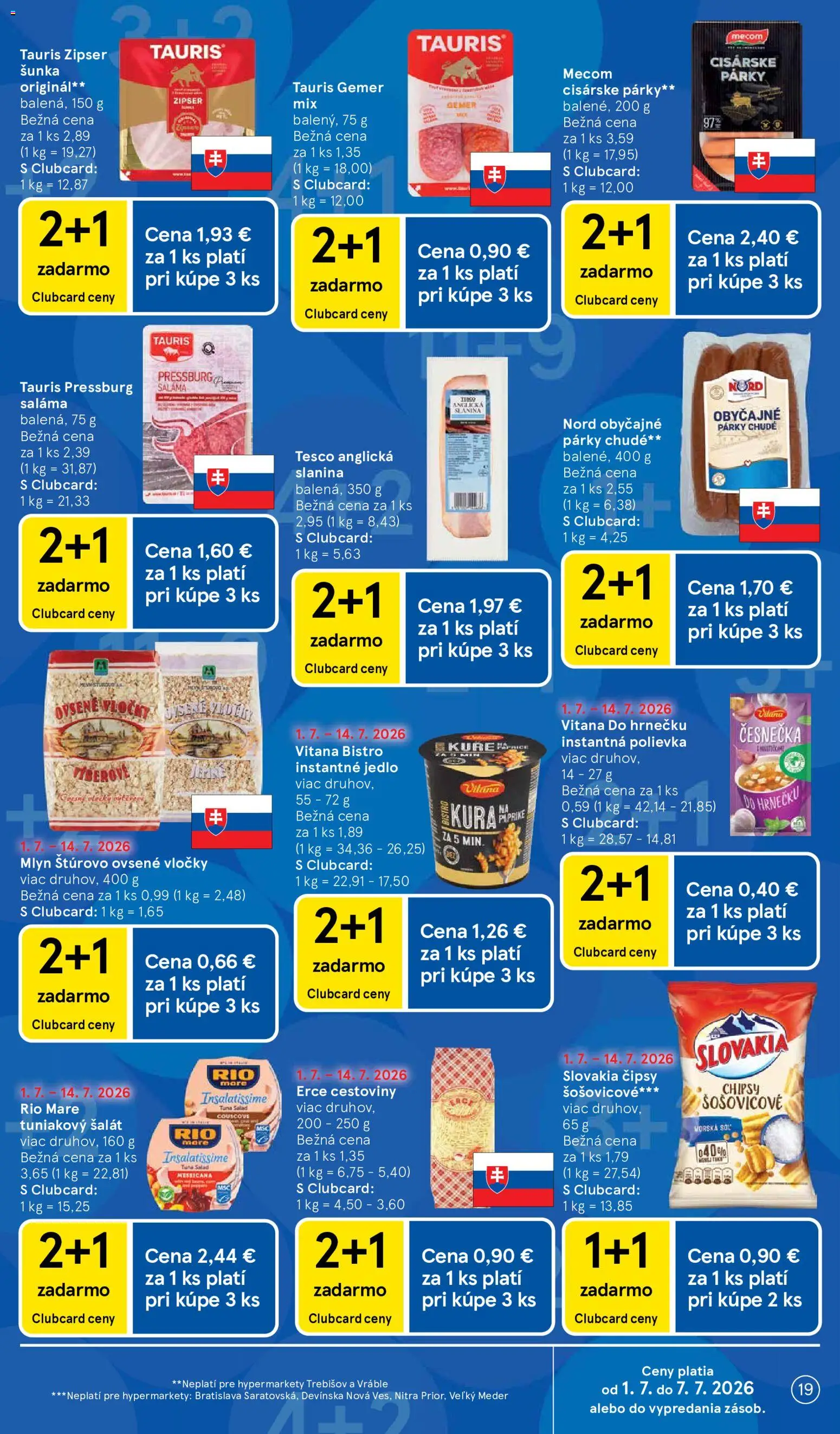 Nové Tesco akcie – leták je platný od 01.07.2026 | Strana: 19