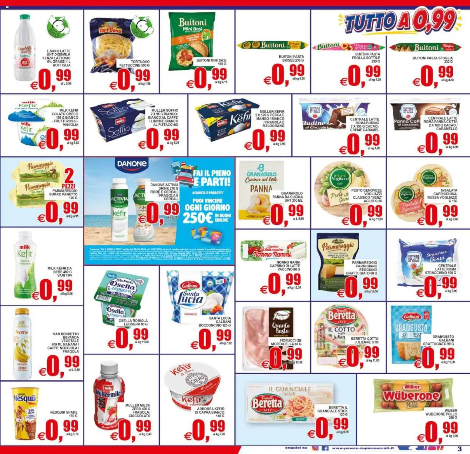 Volantino Pewex del 31/07/2026 | Pagina: 3 | Prodotti: Pollo, Stracchino, Cacao, Guanciale