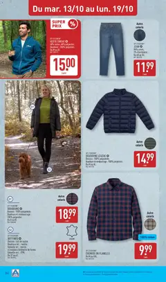 Aldi - Prévisualisation de BOTTINES, Dessus : cuir de vache. Doublure int. : textile. Semelle int. : textile et mousse à mémoire de forme. Semelle ext. : TPR. Du 37 au 41. valide à partir de 13/10/2026 | Page: 28