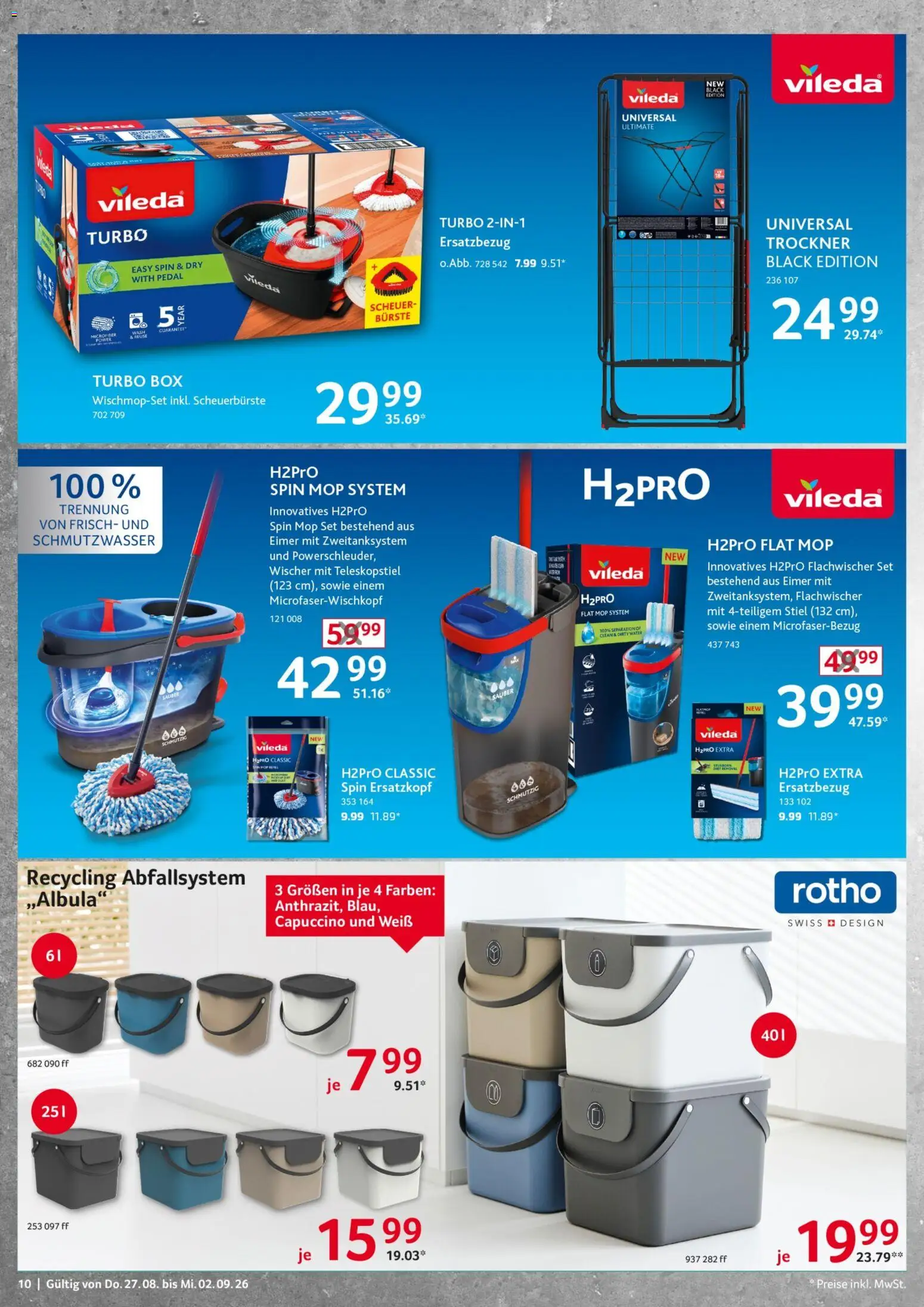 Selgros Non Food – gültig ab 27.08.2026 | Seite: 10 | Produkte: Trockner, Box, Bürste