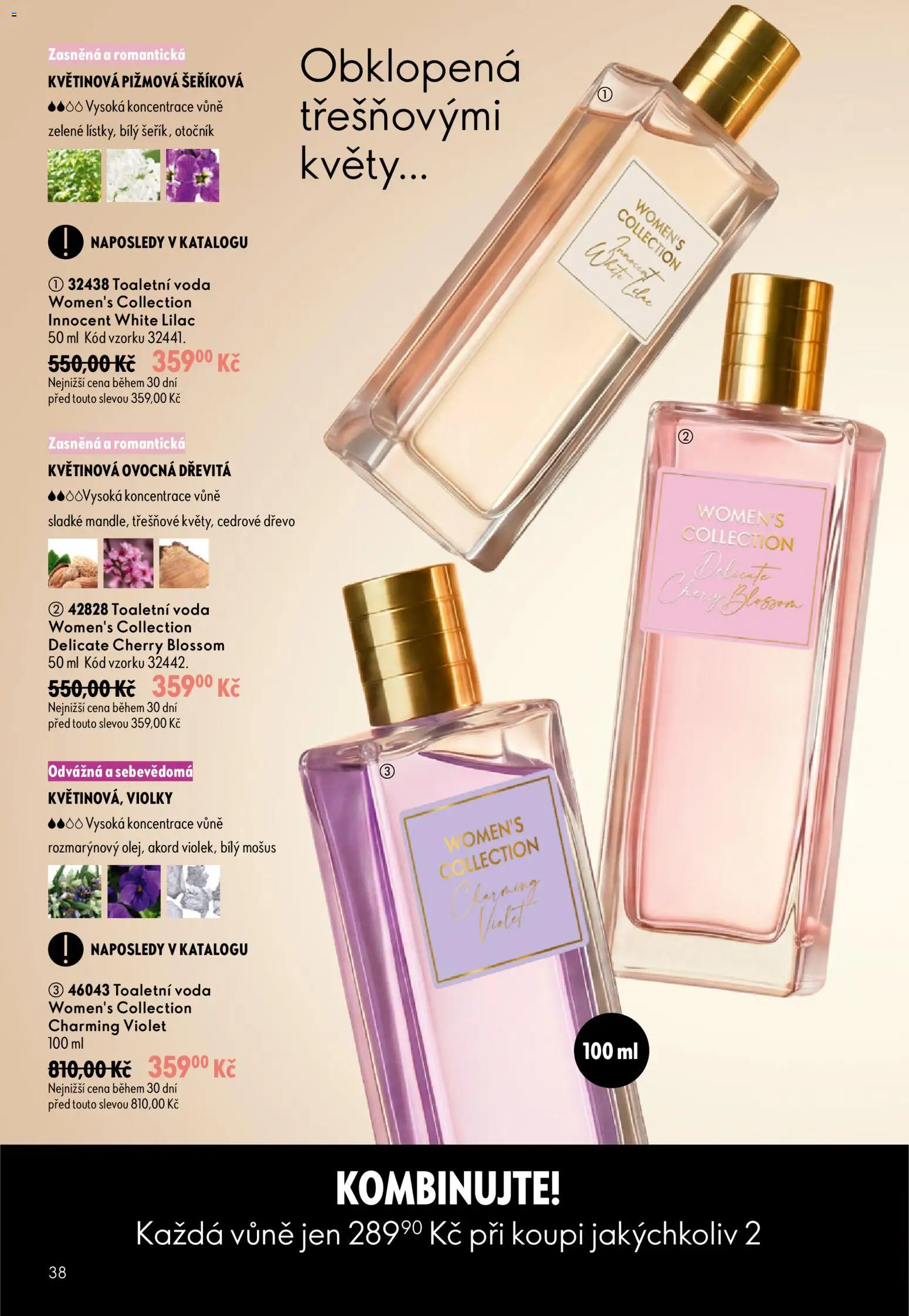Oriflame katalog č. 13/2026 od 09.09.2026 | Strana: 38 | Produkty: Voda, Toaletní voda, Květy
