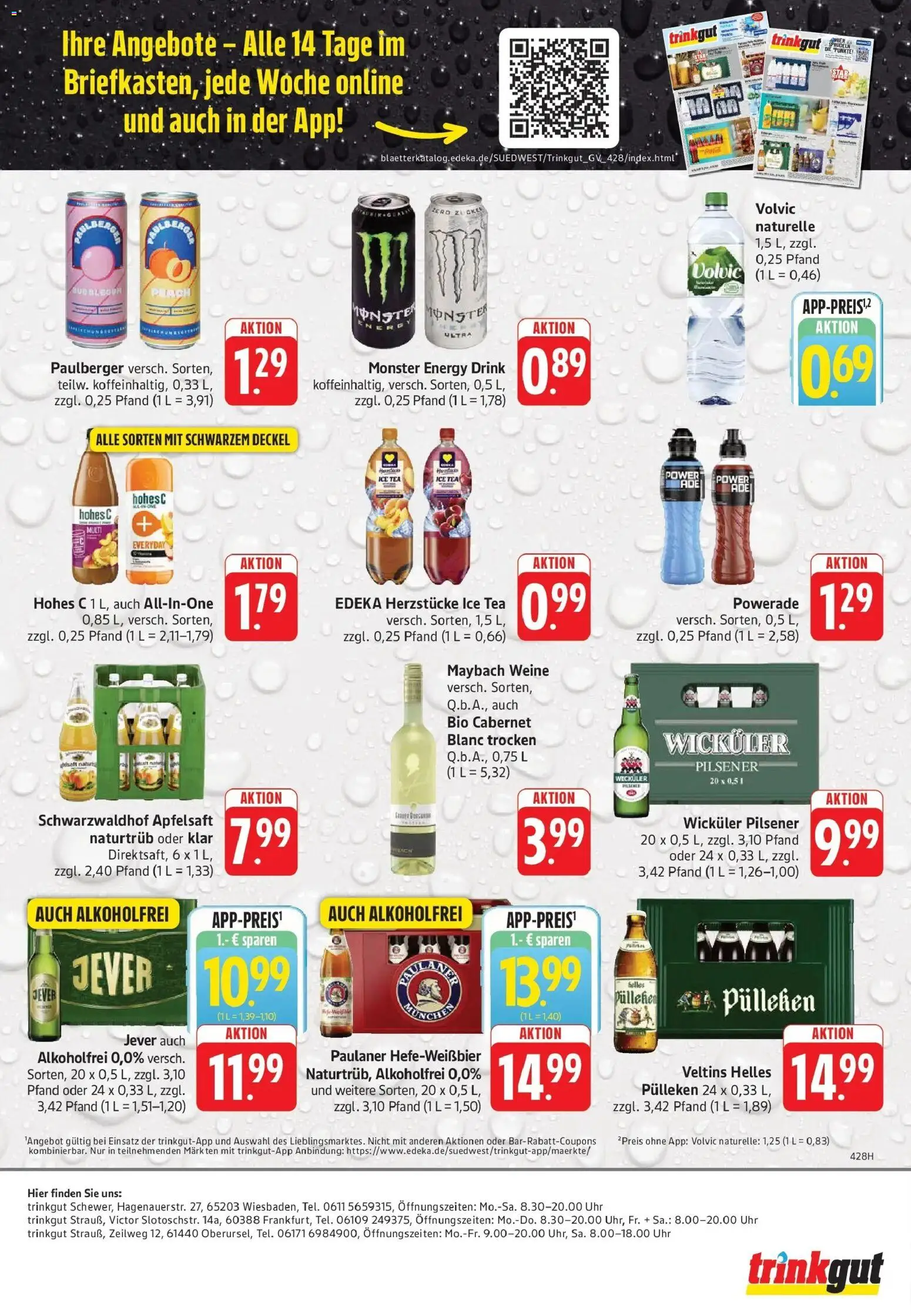 Trinkgut Prospekt Wiesbaden – gültig ab 03.08.2026 | Seite: 6 | Produkte: Zucker, Hohes c, Uhr, Veltins