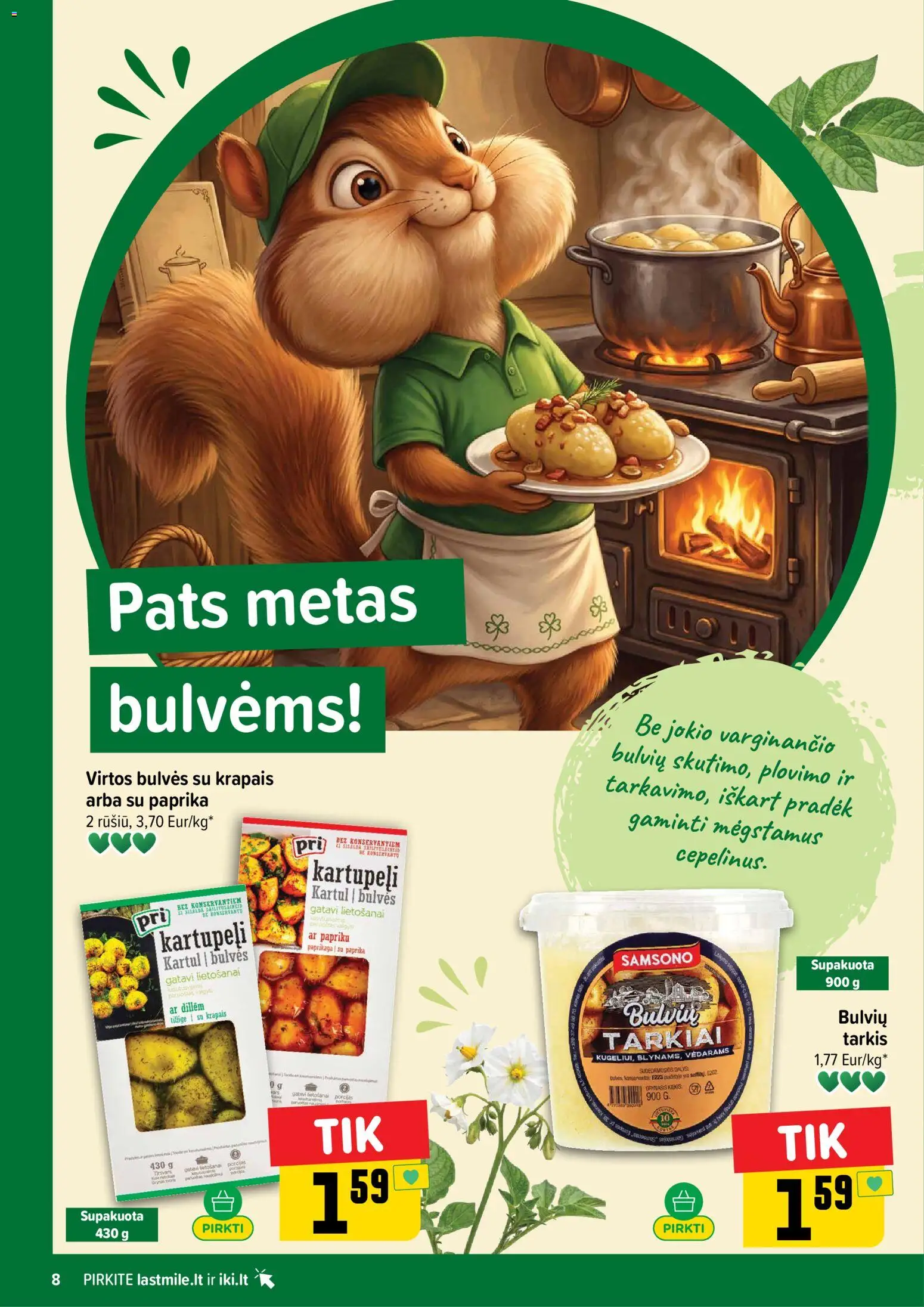 IKI akcijos nuo 2026.09.28 | Puslapis: 8 | Prekių: Paprika, Bulvės
