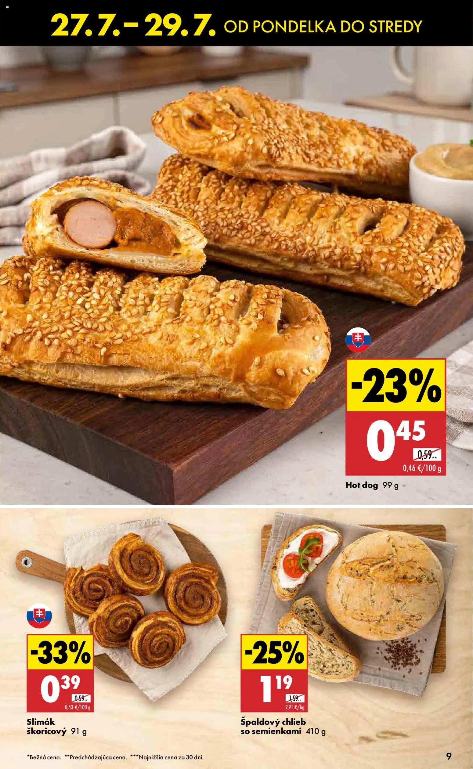 Nové Biedronka akcie – leták je platný od 27.07.2026 | Strana: 9 | Produkty: Chlieb