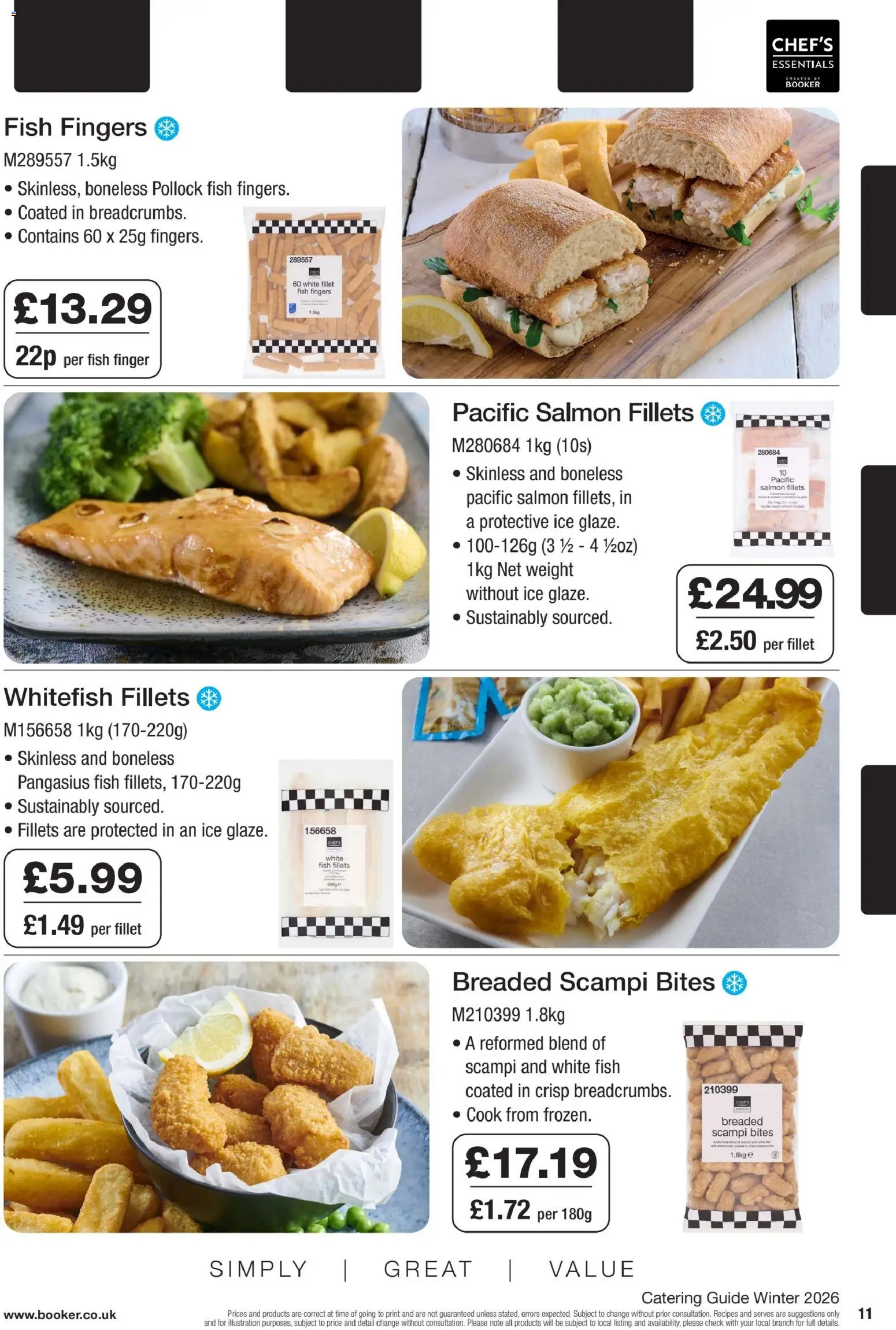 {H1} | Page: 11 | Products: Salmon, Ice, Fish, Weight